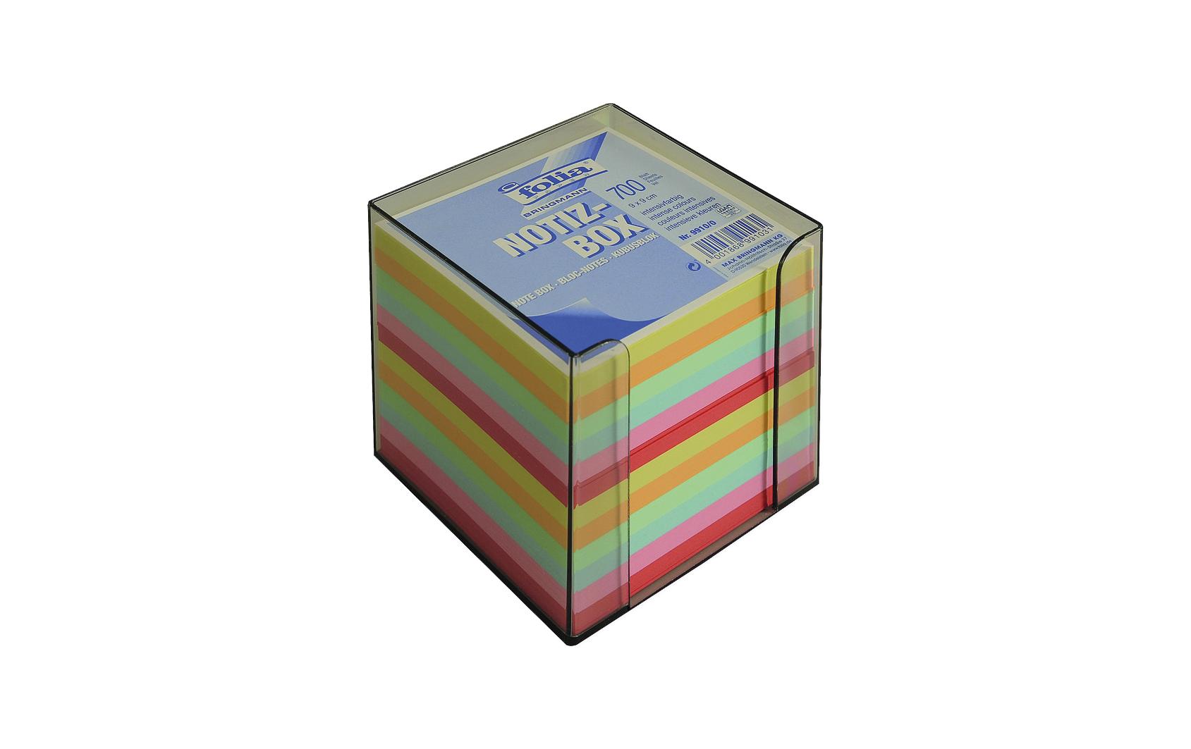 Folia Zettelbox Topas 9 x 9 cm rauchglas, 800 Blatt