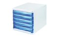 Helit Schubladenbox Colours weiss/blau