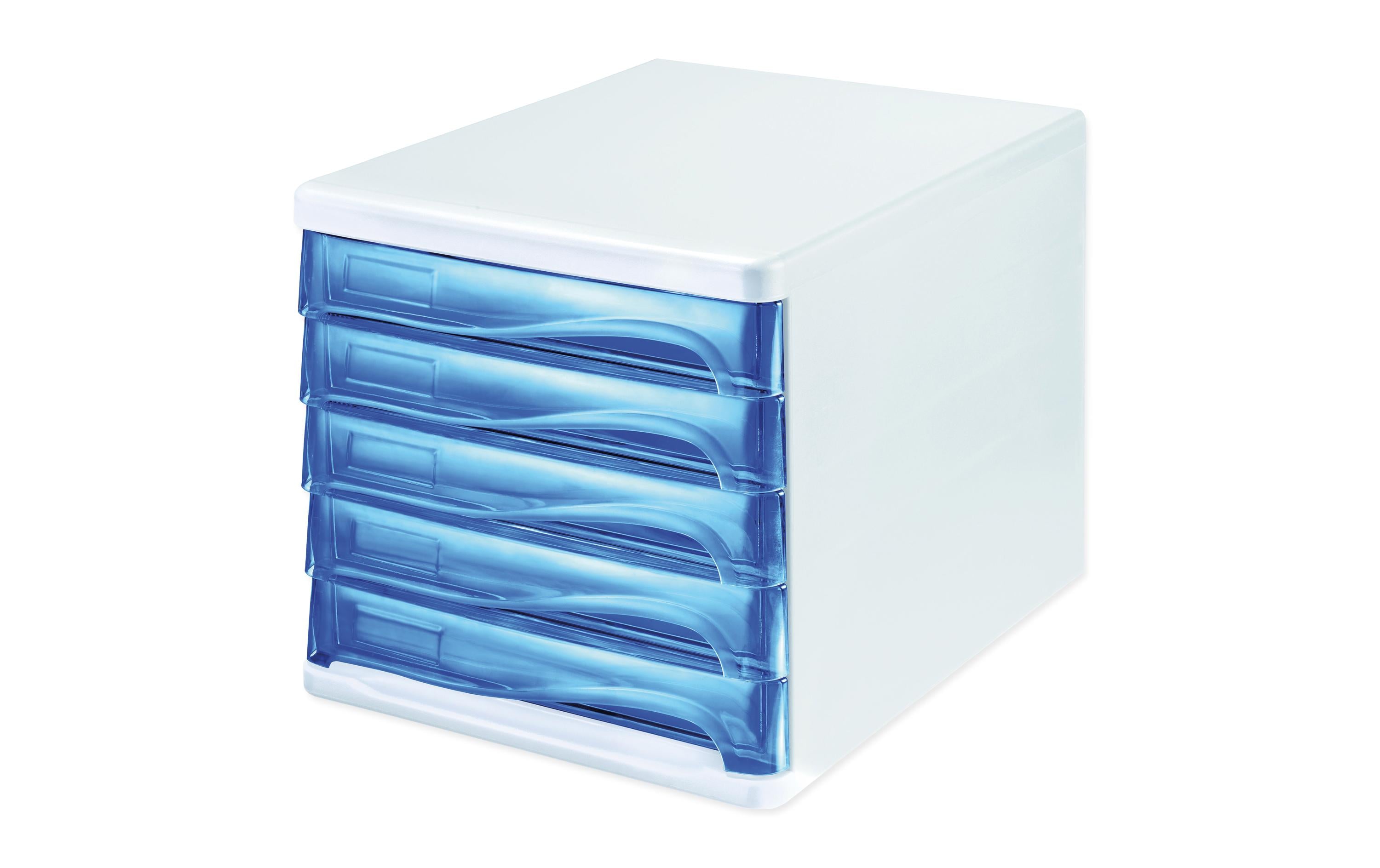 Helit Schubladenbox Colours weiss/blau