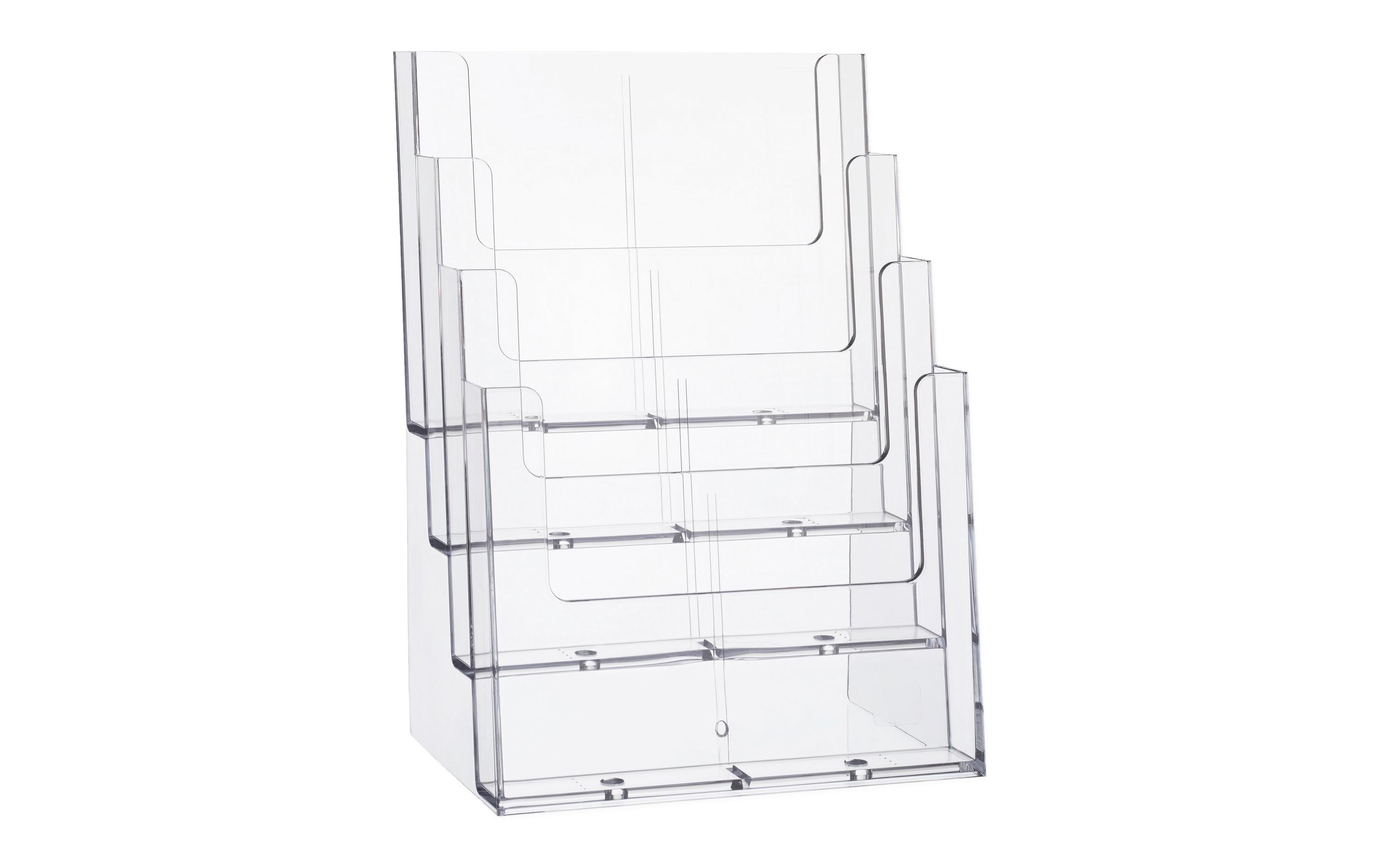 Helit Prospekthalter the helpdesk transparent, 4 x A4, 240 x 340 x 192