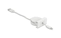 Delock Easy 45 Modul Ausrollkabel, weiss USB Typ-A zu 8 Pin Lightning Stecker