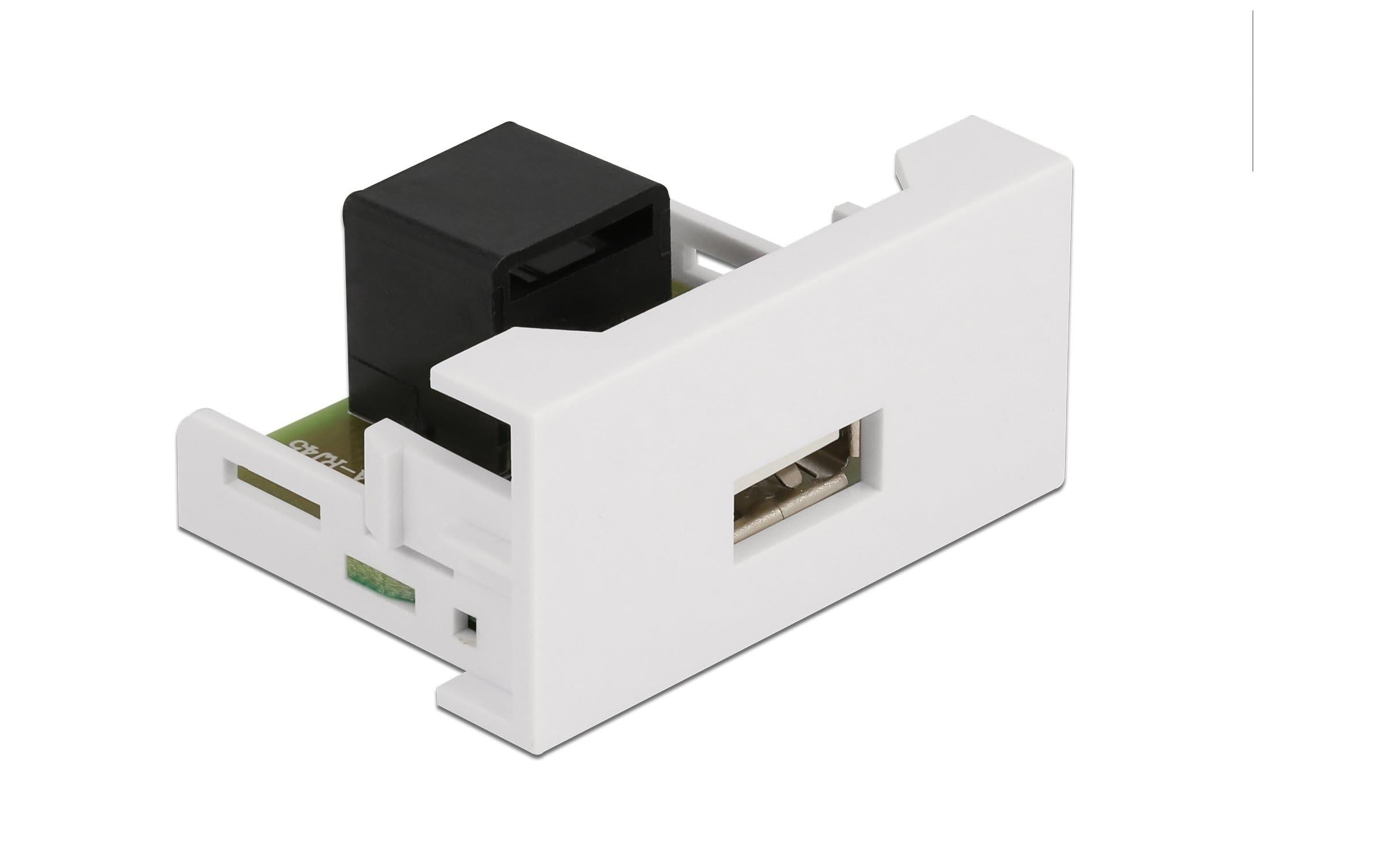 Delock Easy 45 Modul 22.5x45mm USB 2.0 Typ-A Buchse zu RJ45 Buchse