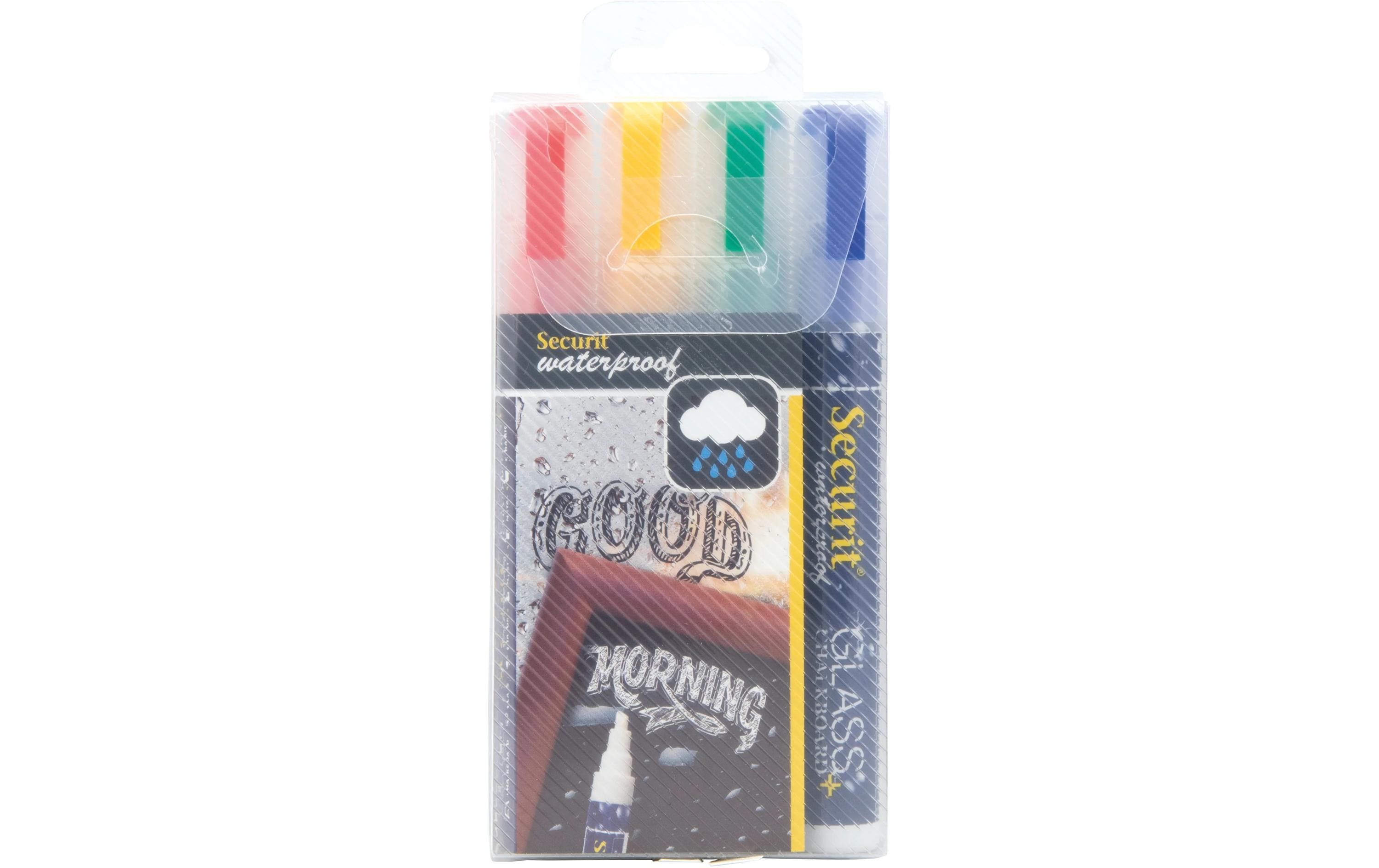 Securit Kreidemarker 2-6mm wasserfest, 4 Stück