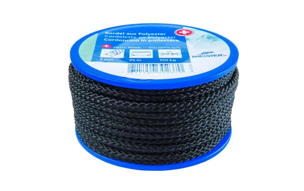 Meister KORDEL PES SCHWARZ 3MM 25M