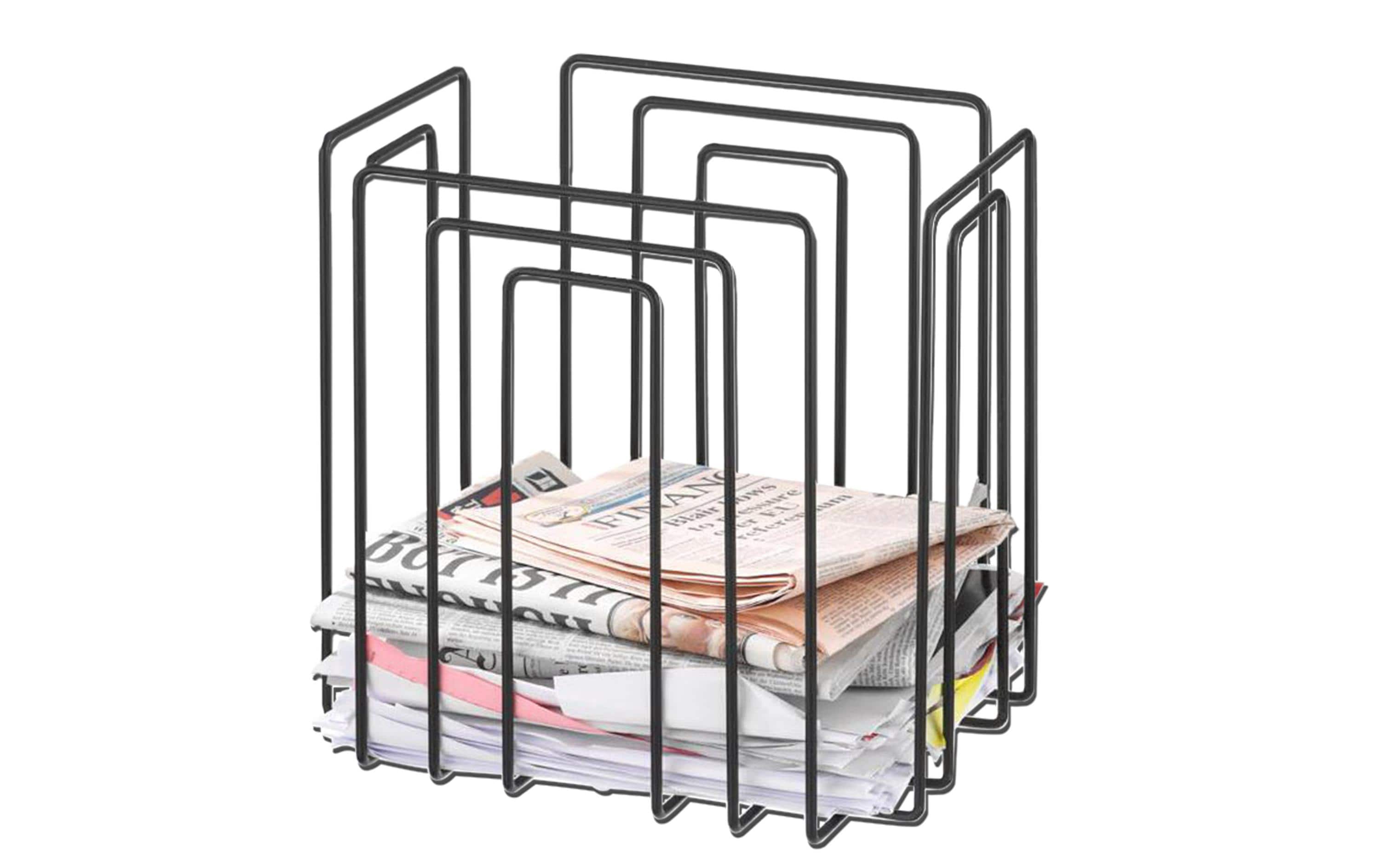 TMP Zeitungsständer bis A4, Schwarz Masse:37x27x37 cm (BxTxH)