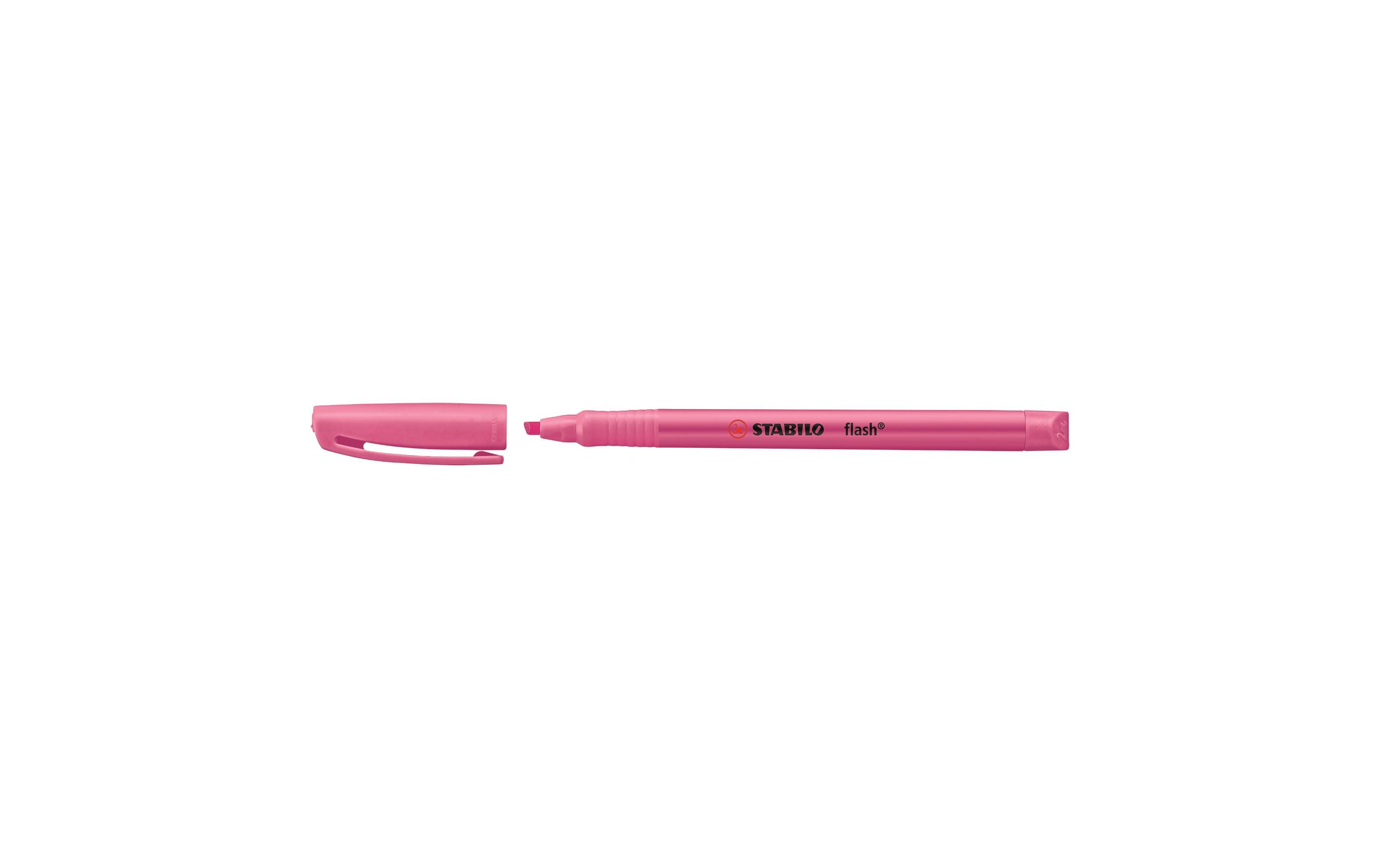 Stabilo flash Textmarker rosa