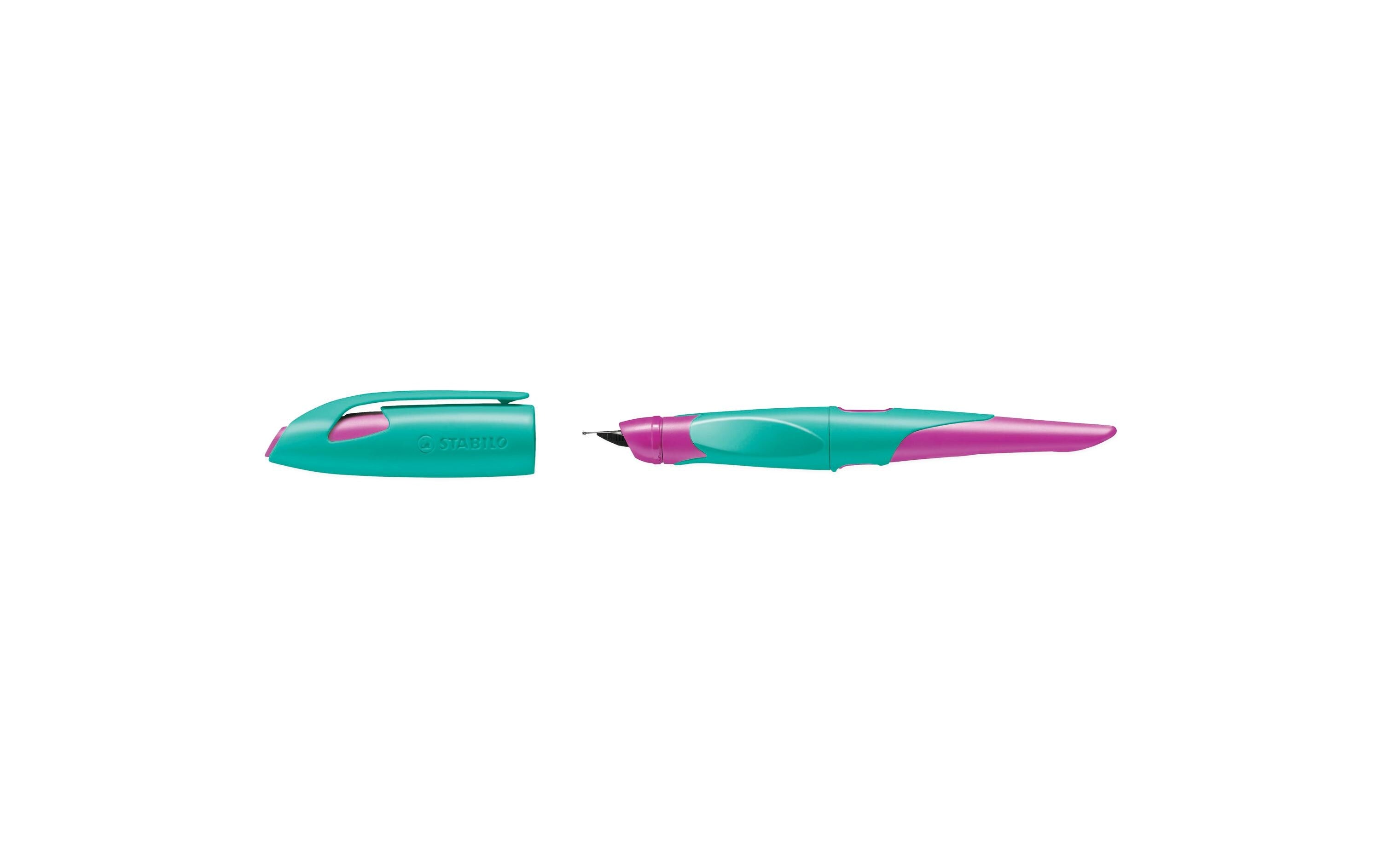 Stabilo EASYbirdy Füllhalter Rechtshänder, neonpink/türkis
