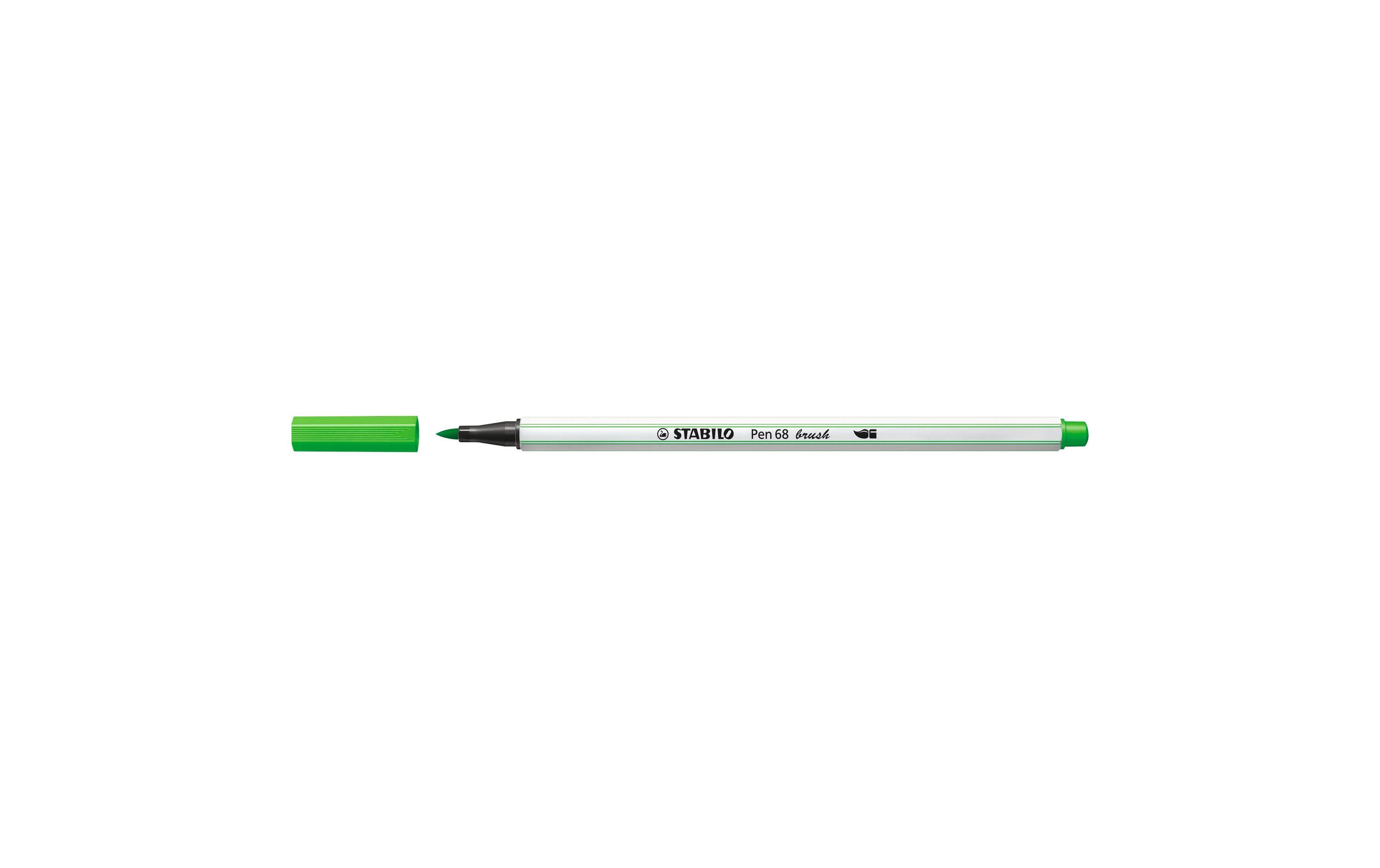 Stabilo Pen 68 brush Fasermaler hellgrün