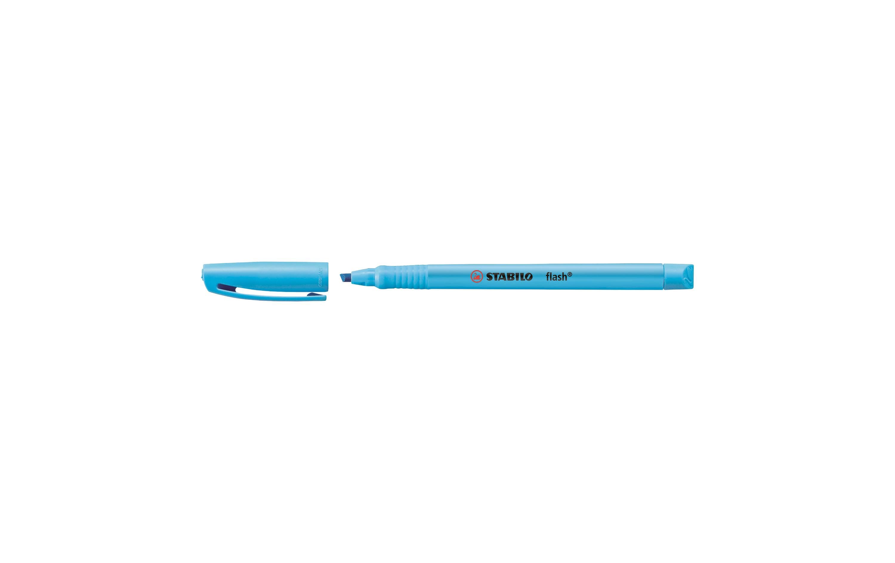 Stabilo flash Textmarker blau