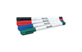 Berec Boardmarker Schmal, 4 Stk 4er Etui: rot, blau, grün, schwarz