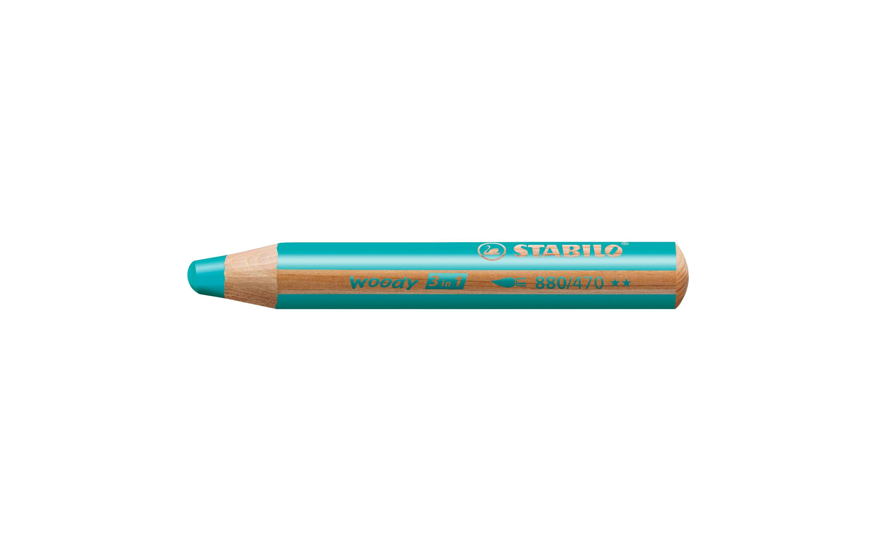 Stabilo Woody 3 in 1 Farbstift türkis