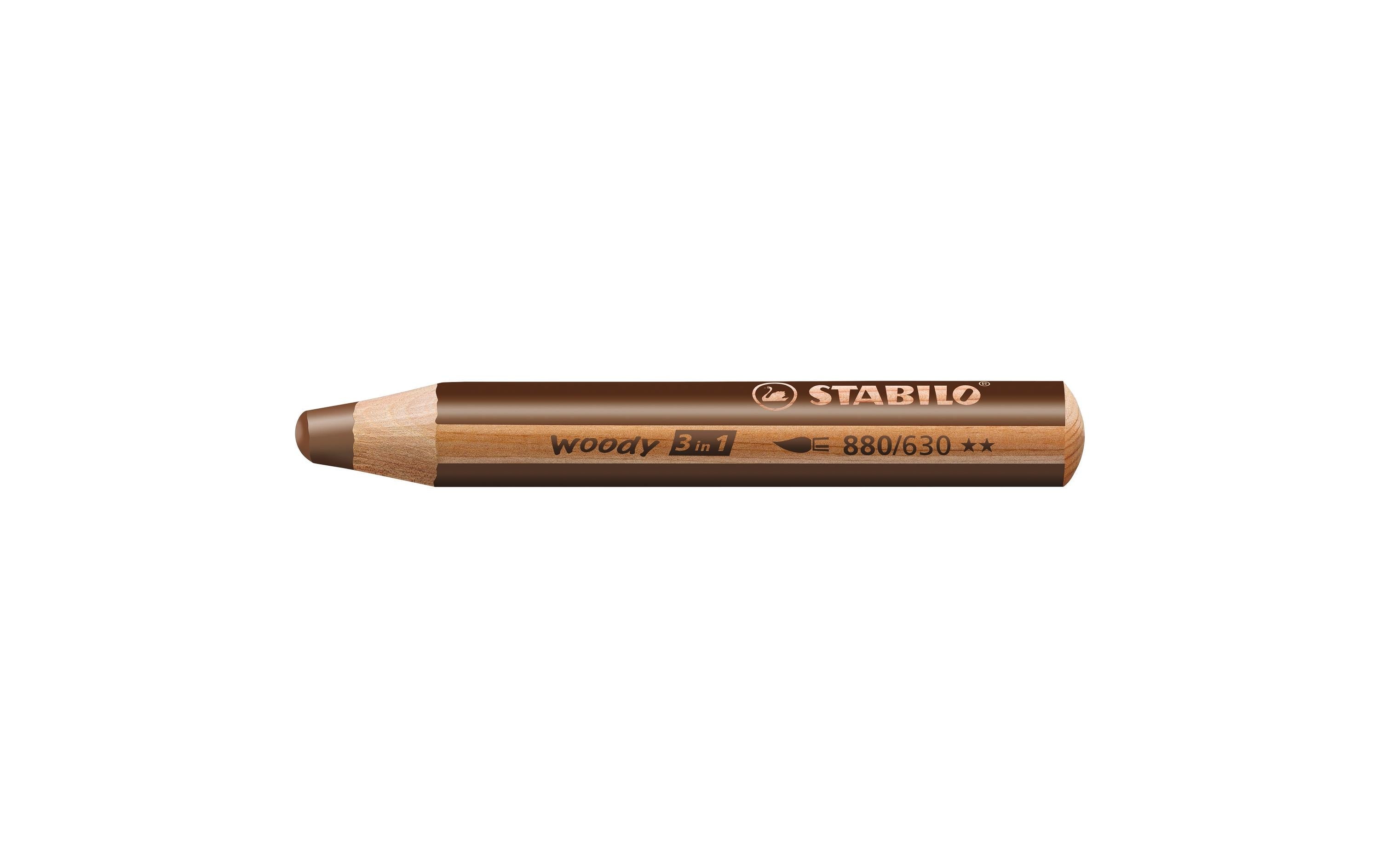 Stabilo Woody 3 in 1 Farbstift braun