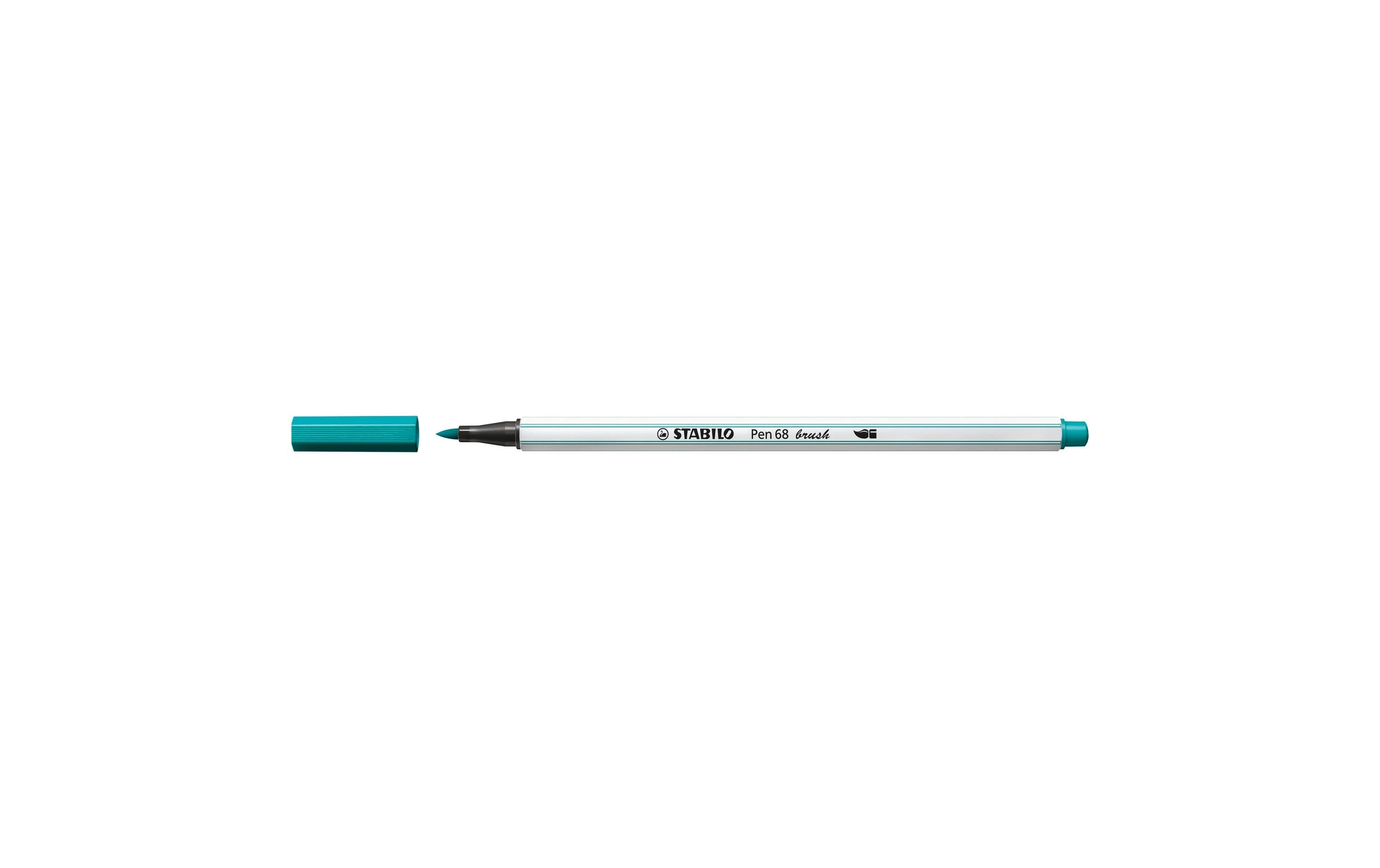 Stabilo Pen 68 brush Fasermaler türkisblau