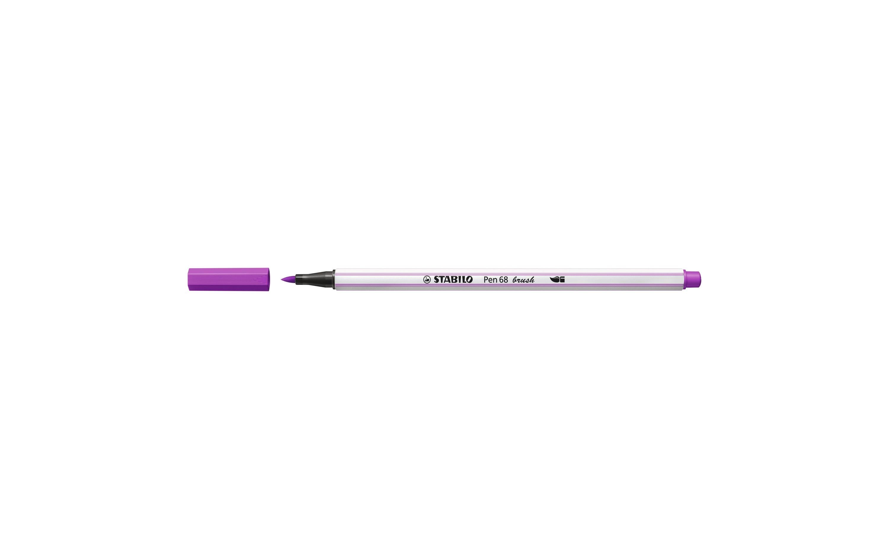 Stabilo Pen 68 brush Fasermaler lila