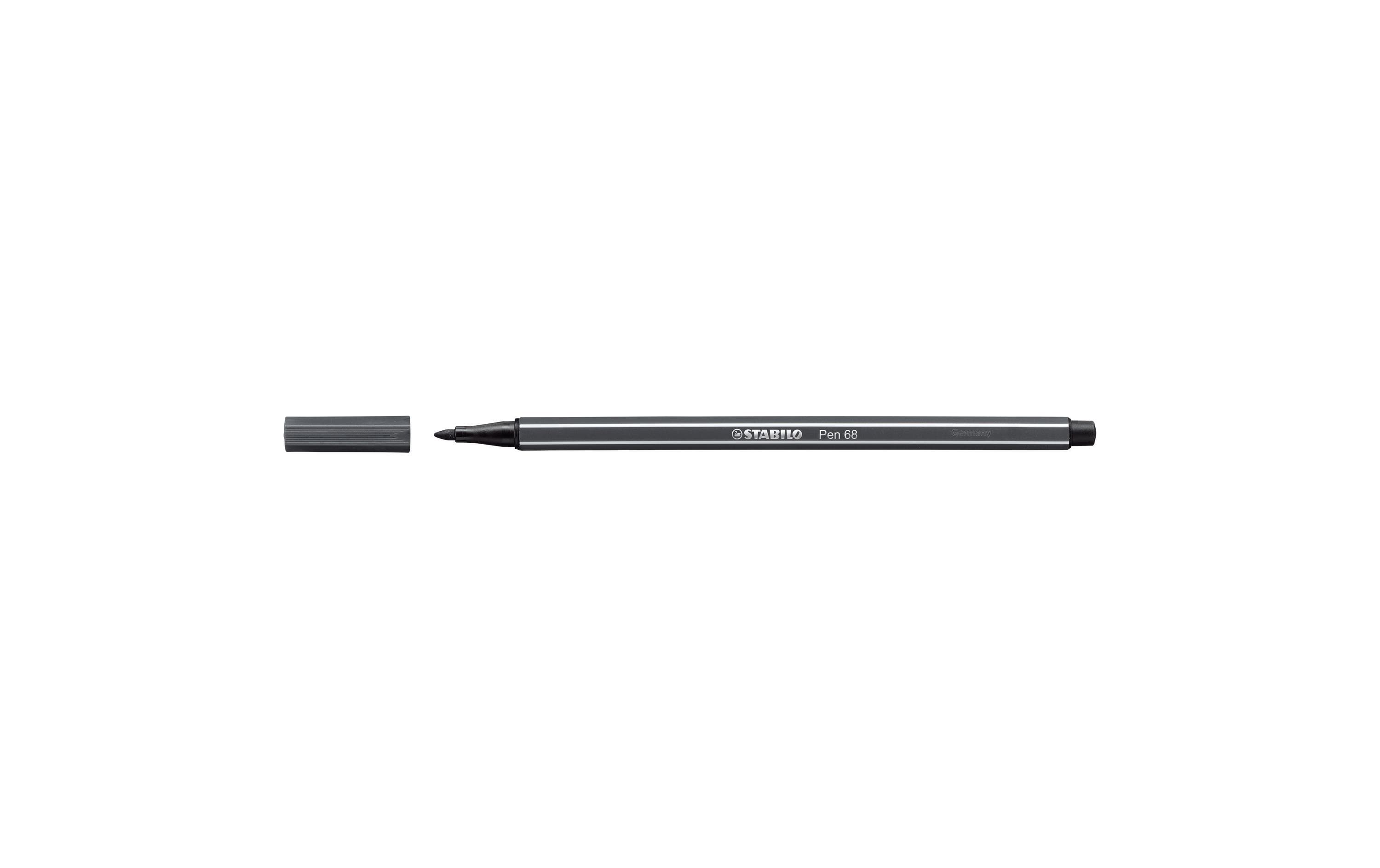 Stabilo Pen 68 Fasermaler schwarzgrau