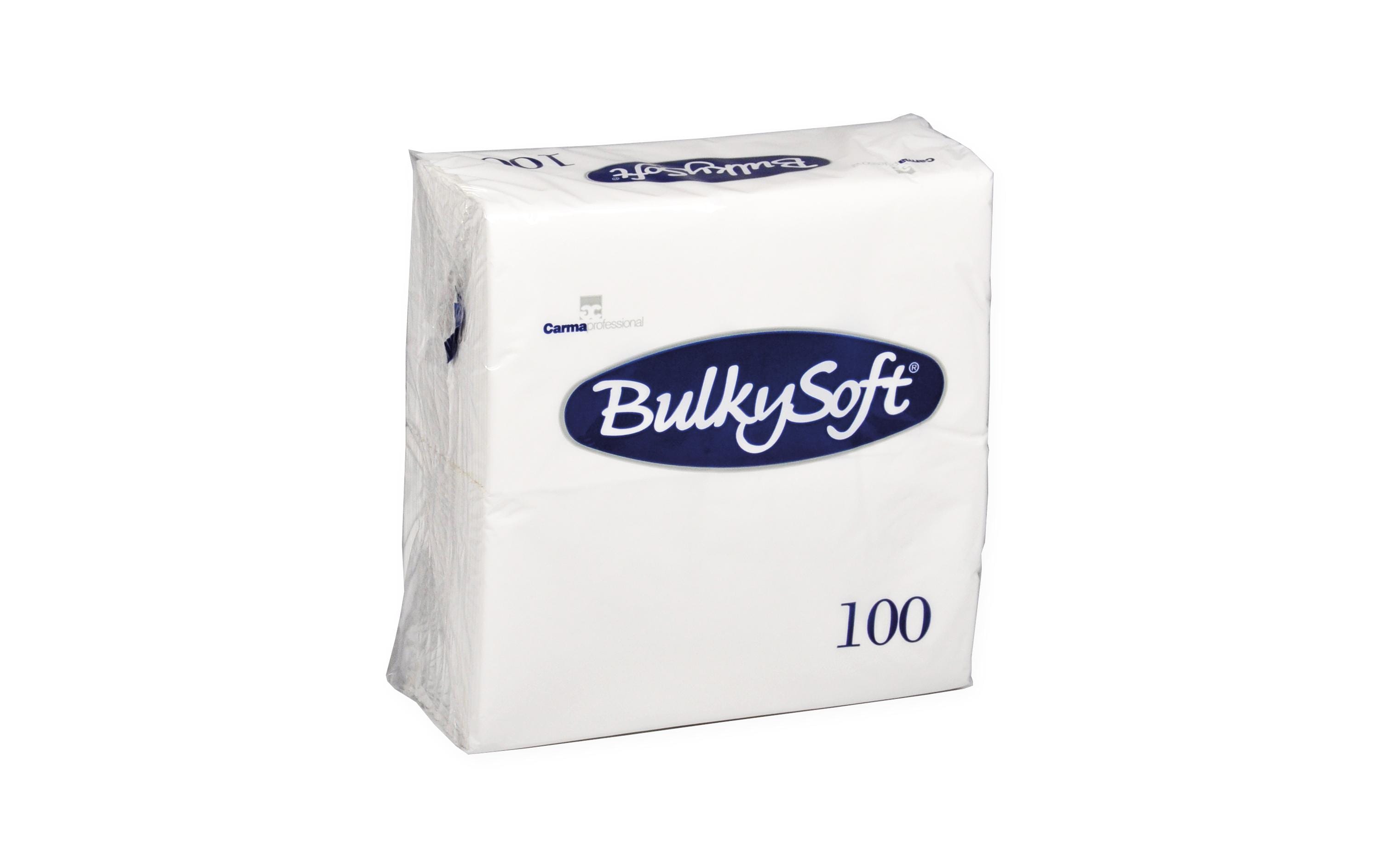 Bulkysoft Servietten 40 x 40 cm 100 Stk, weiss