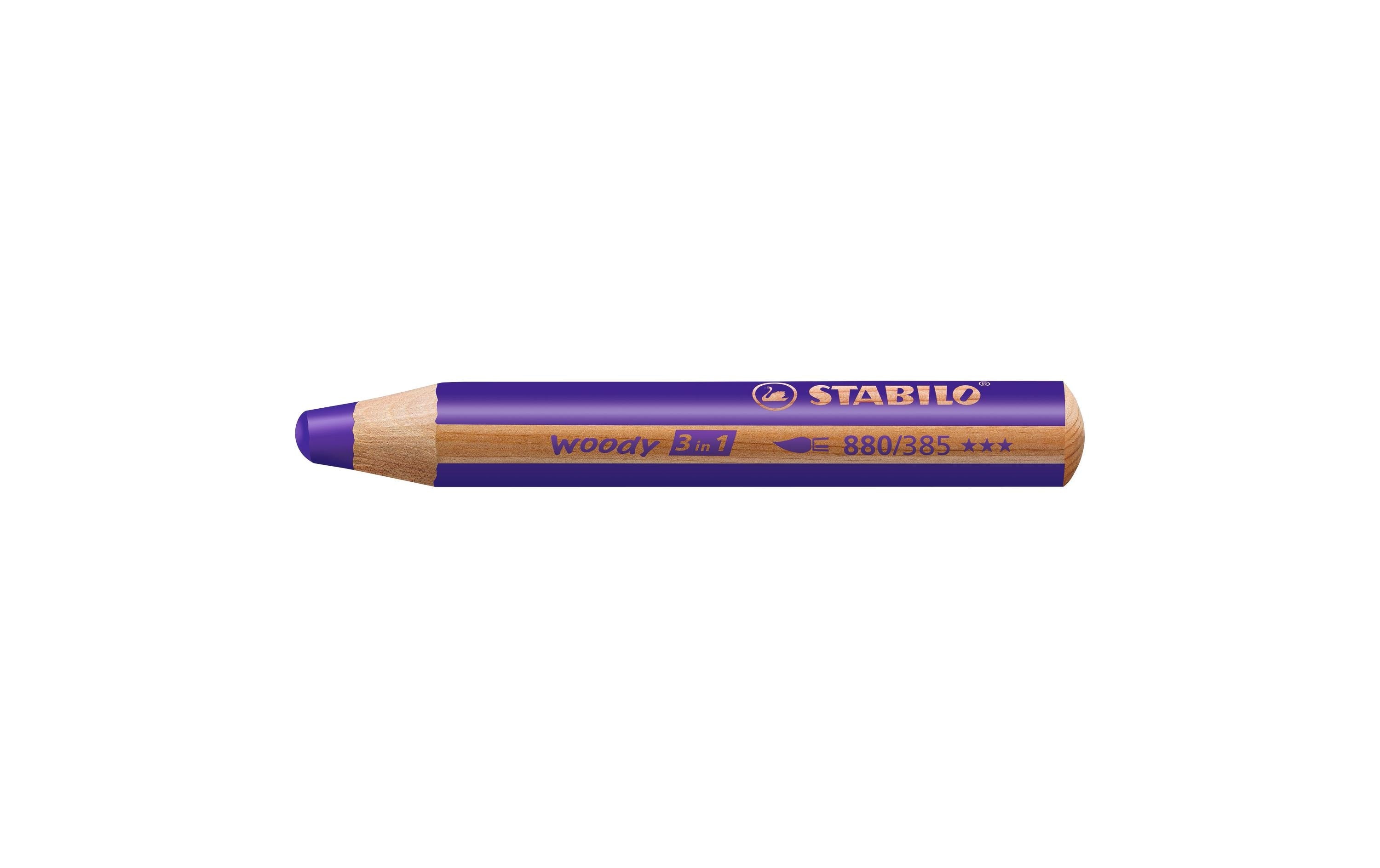 Stabilo Woody 3 in 1 Farbstift violett