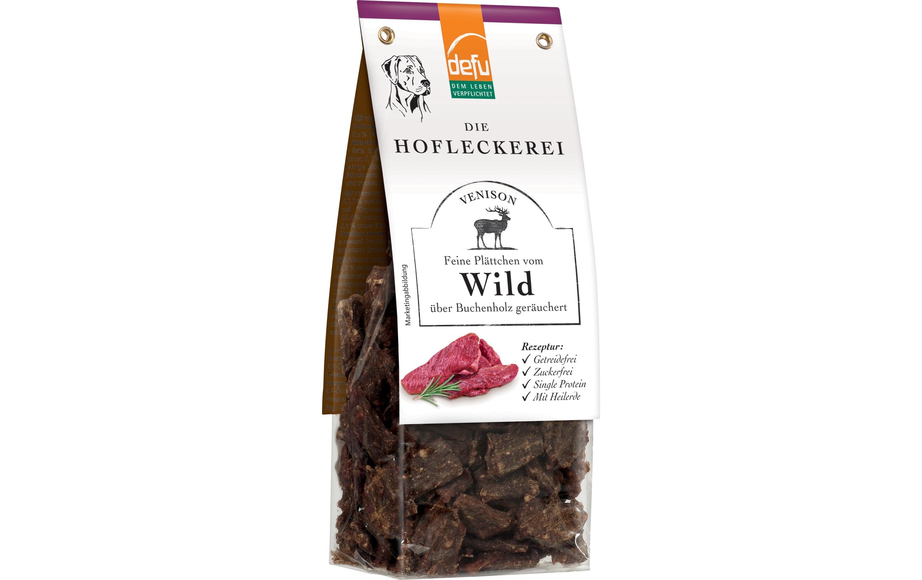 Defu Dog Snack Wild Feine Plättchen, 125g