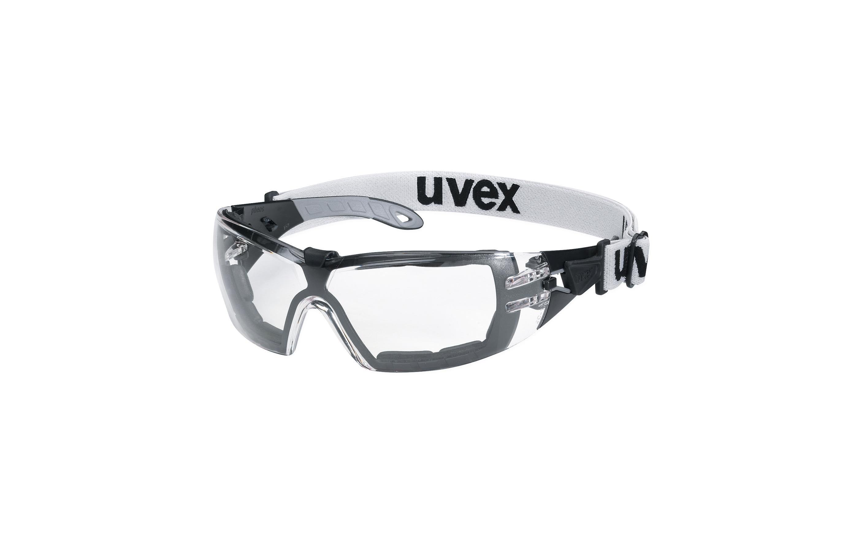 Uvex Schutzbrille pheos guard 9192 schwarz / grau