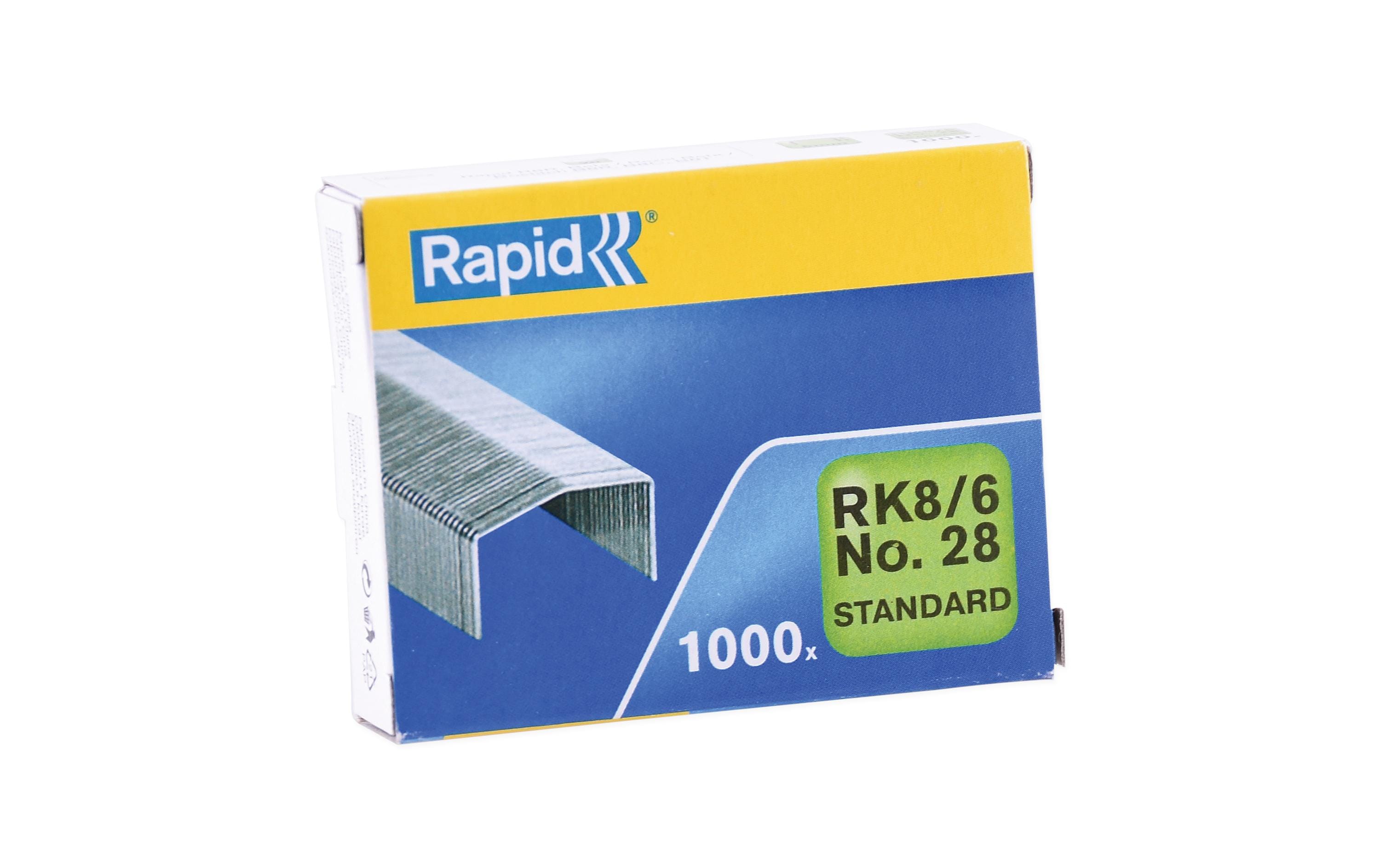 Rapid Heftklammern RK8, 10x1050 Stk RK8, Schenkellänge 6 mm