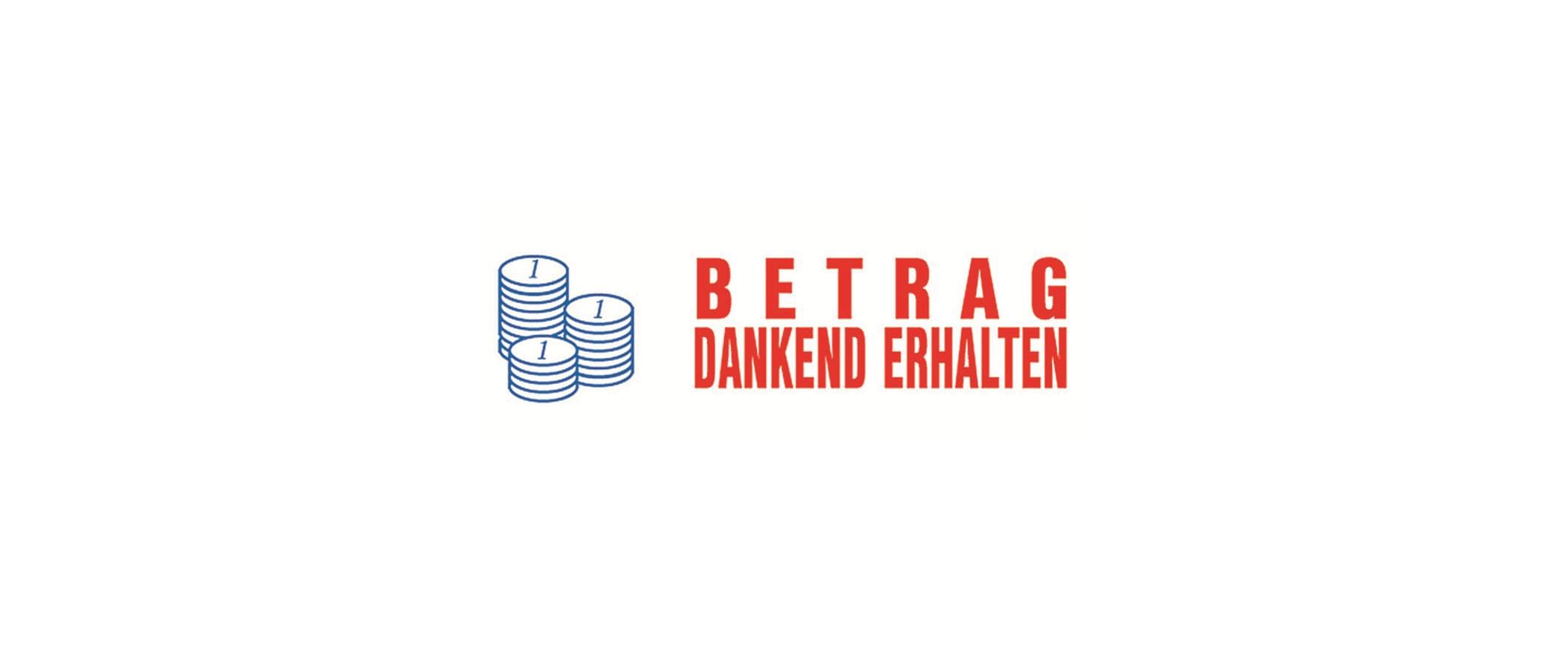 Trodat Office Printy 2-farbig 4912 Betrag Dankend erhalten