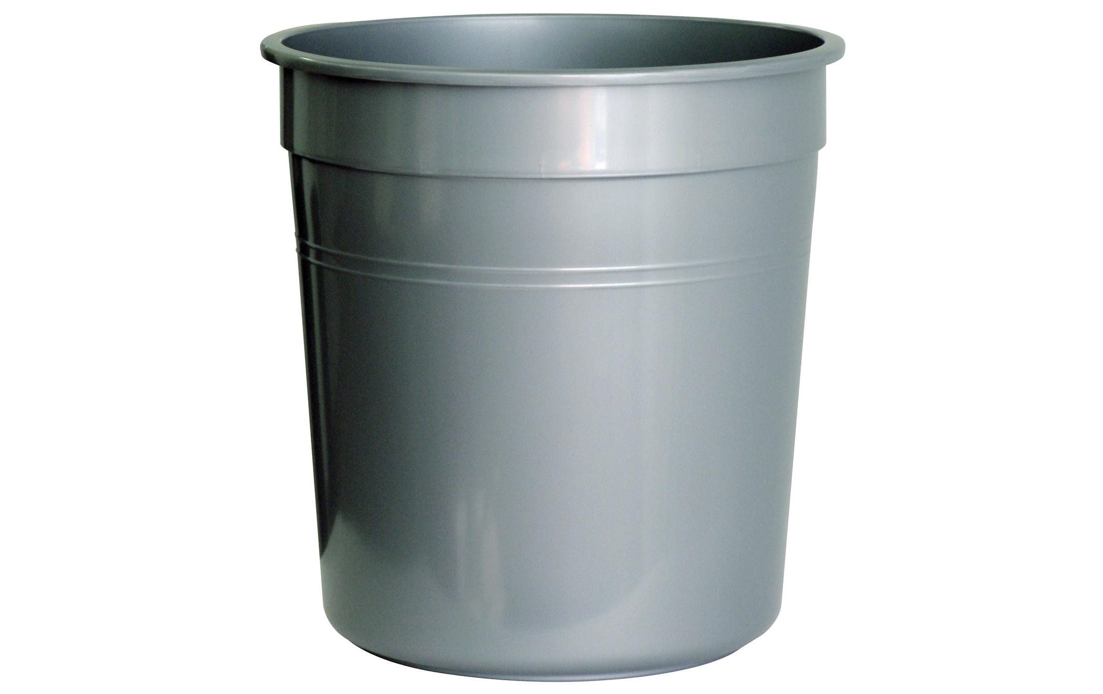 Hansa Papierkorb grau, Øoben 36,5 cm, H 38 cm, Volumen: 28 l