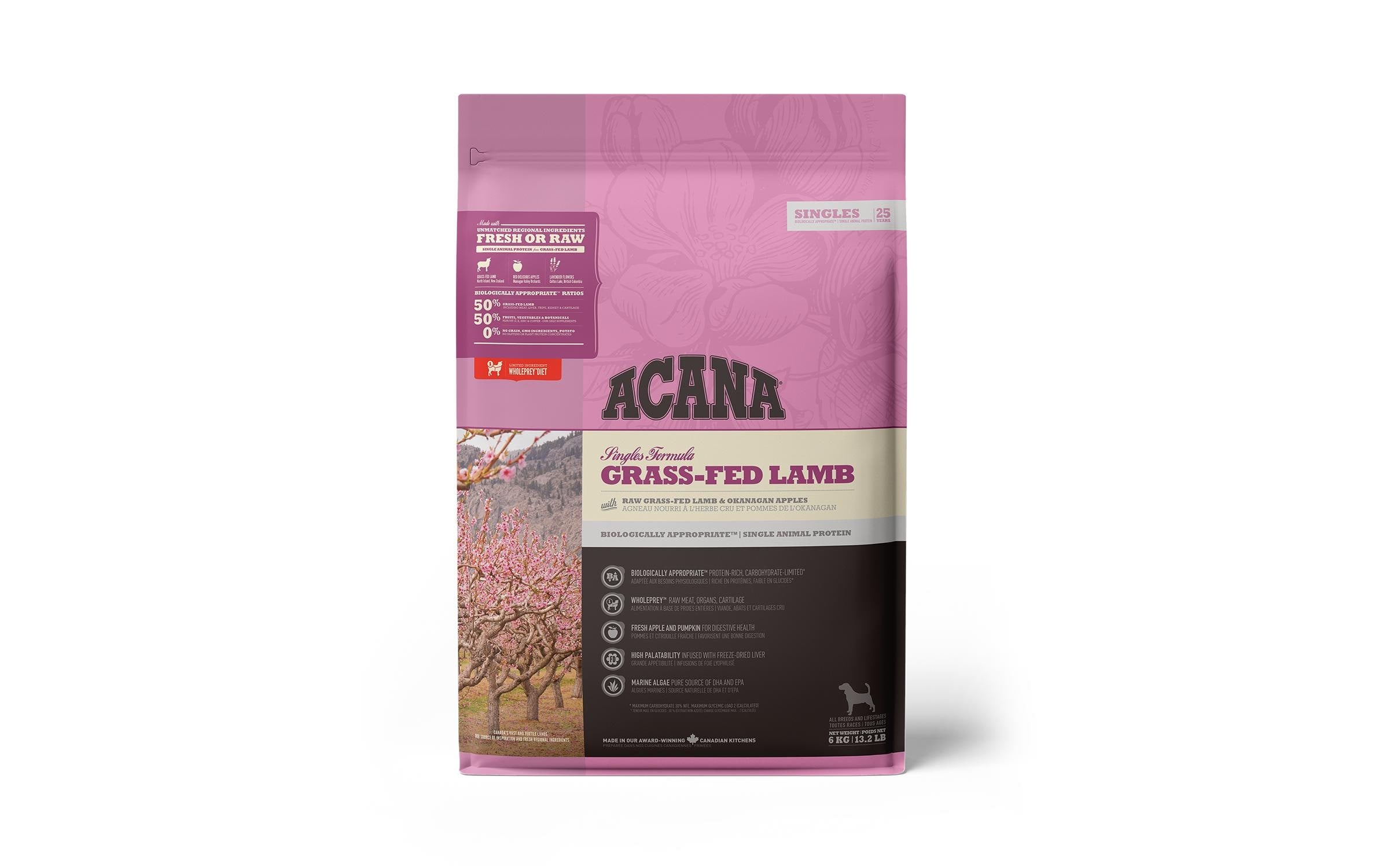 Acana Dog TF Singles Grass-Fed Lamb 6 kg