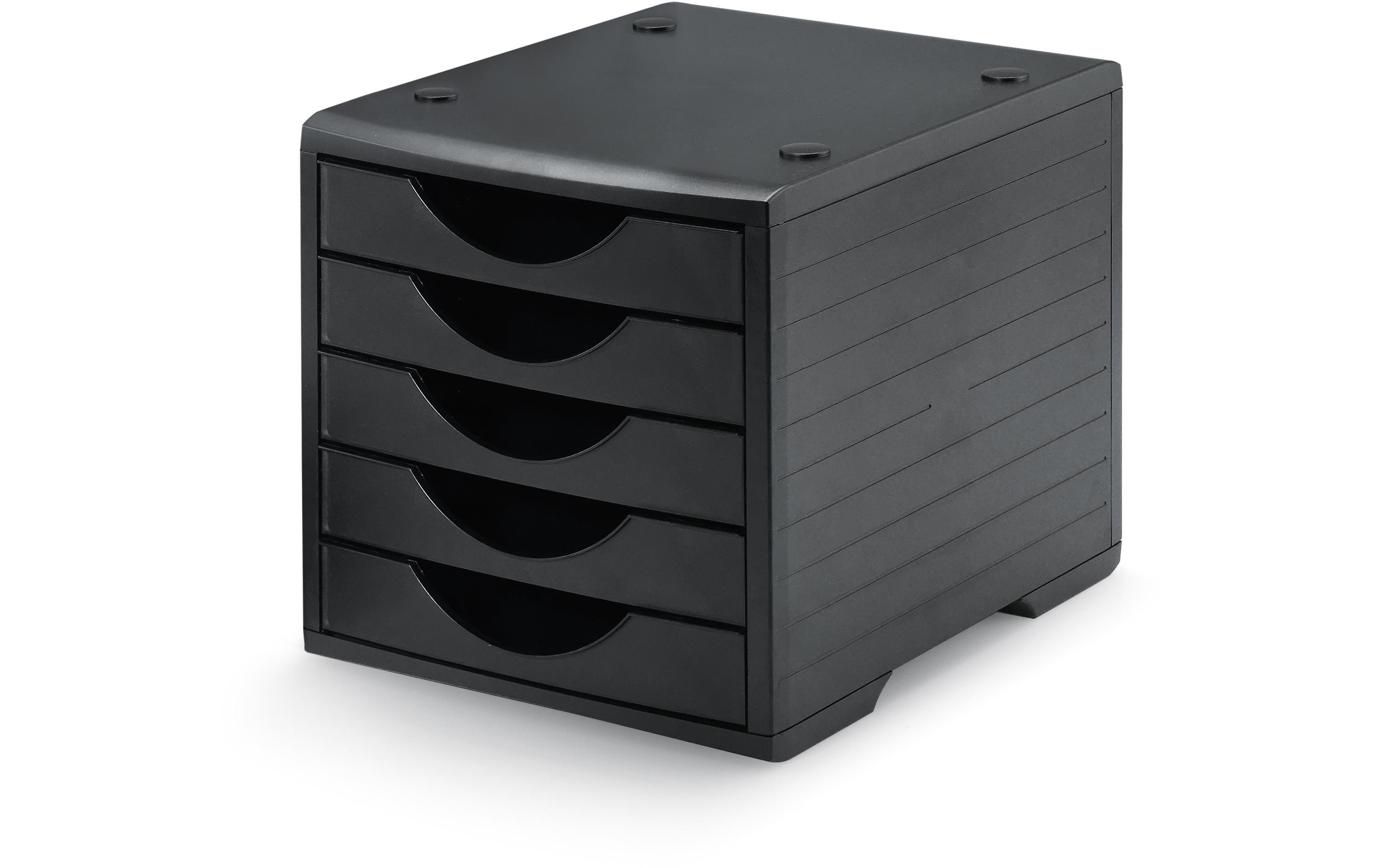 Styro Schubladenbox Styrogreenbox Gehäuse schwarz, Schublade schwarz