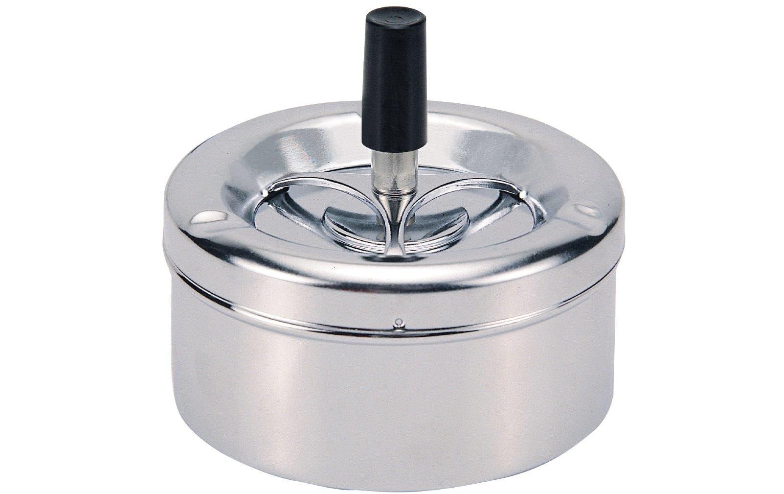 Dameco Schleuder-Aschenbecher chrome D:11 H:10cm, Metall verchromt