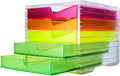 Styro Schubladenbox styroswingbox NEONline 5 Schubl multicolor neon, Gehäuse transpar