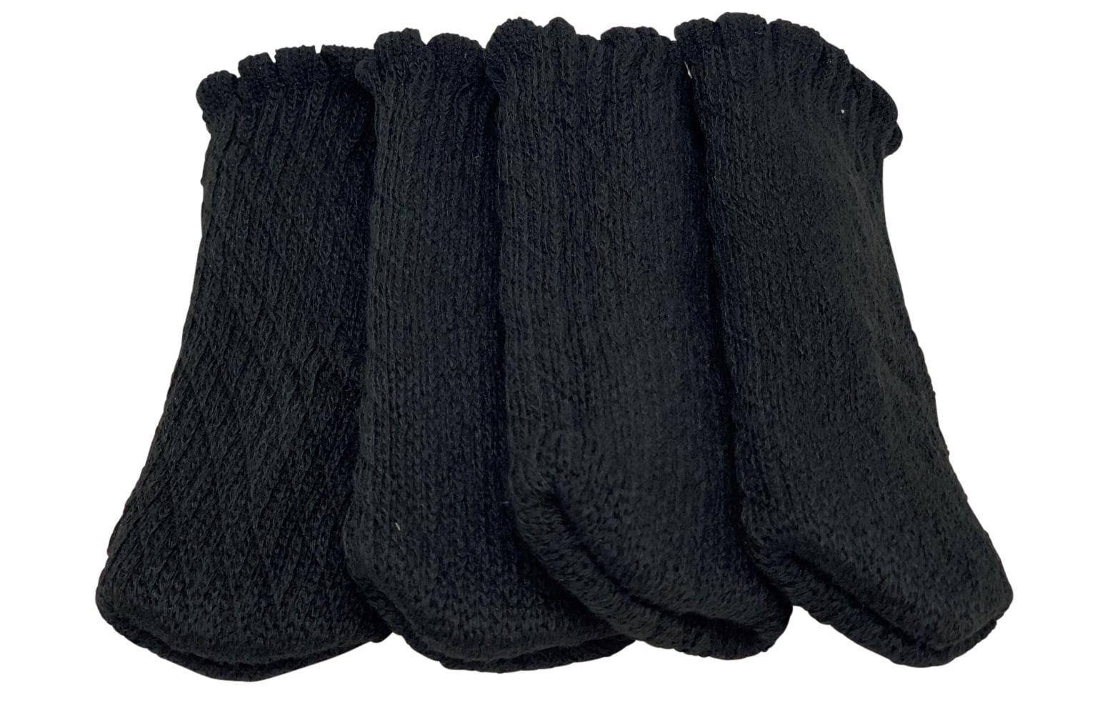 Dameco Stuhlsocken Uni schwarz für Möbel 4er Set 3x11cm