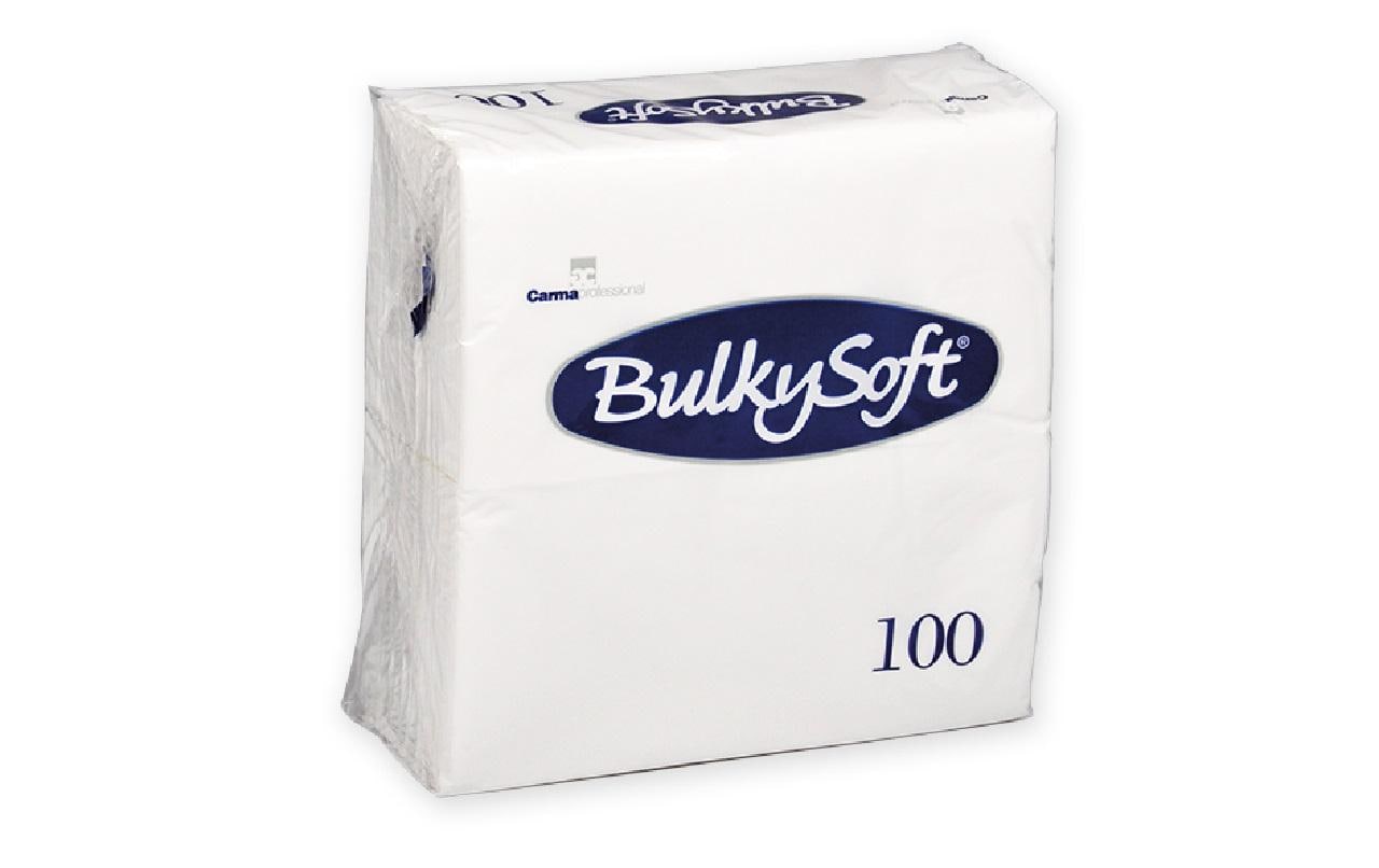 Bulkysoft Servietten 33 x 33 cm 100 Stk weiss