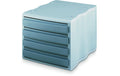Styro Schubladenbox Styrowave Gehäuse grau, Schublade grau