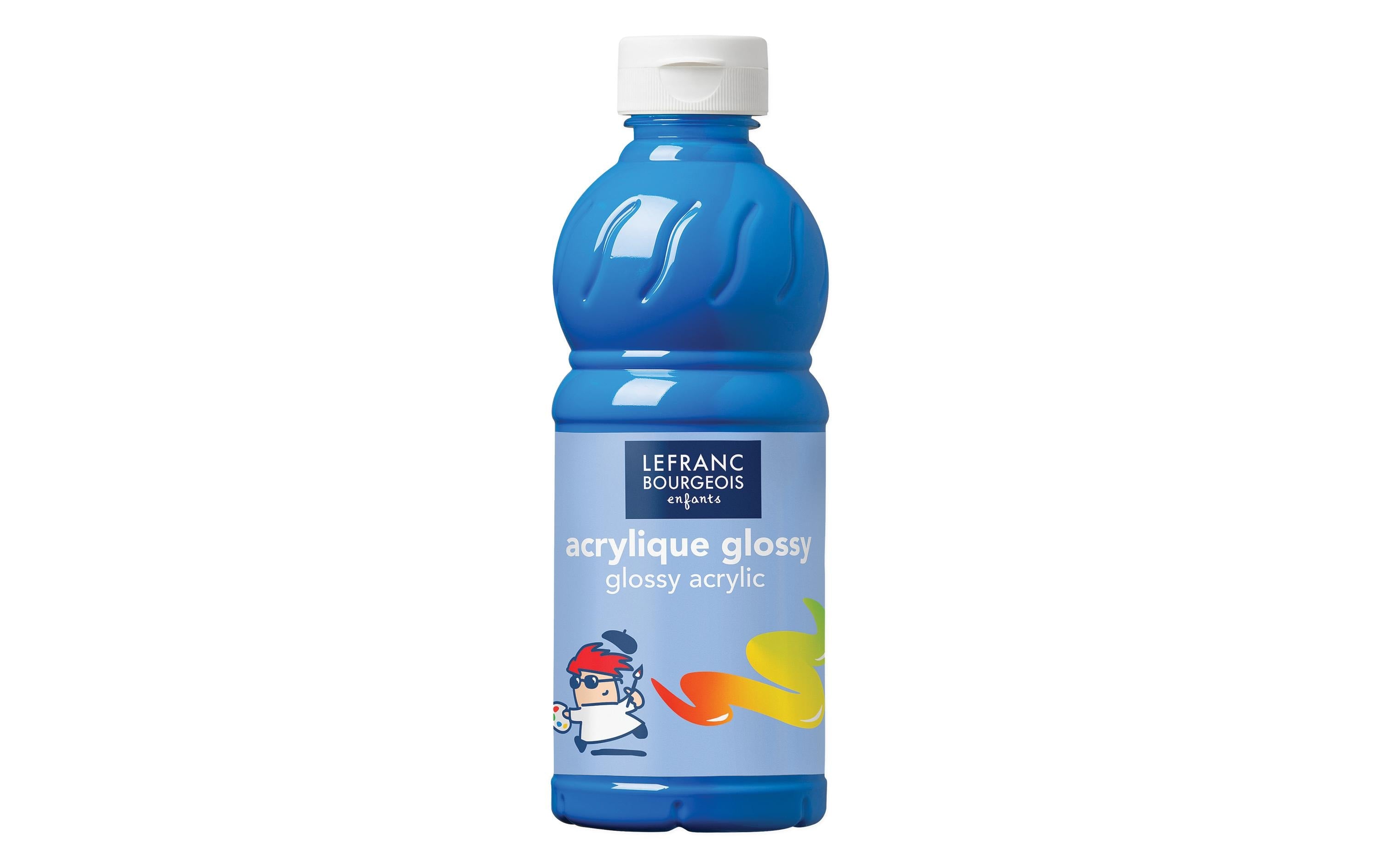 Lefranc Acrylfarbe Glossy 500 ml primärblau