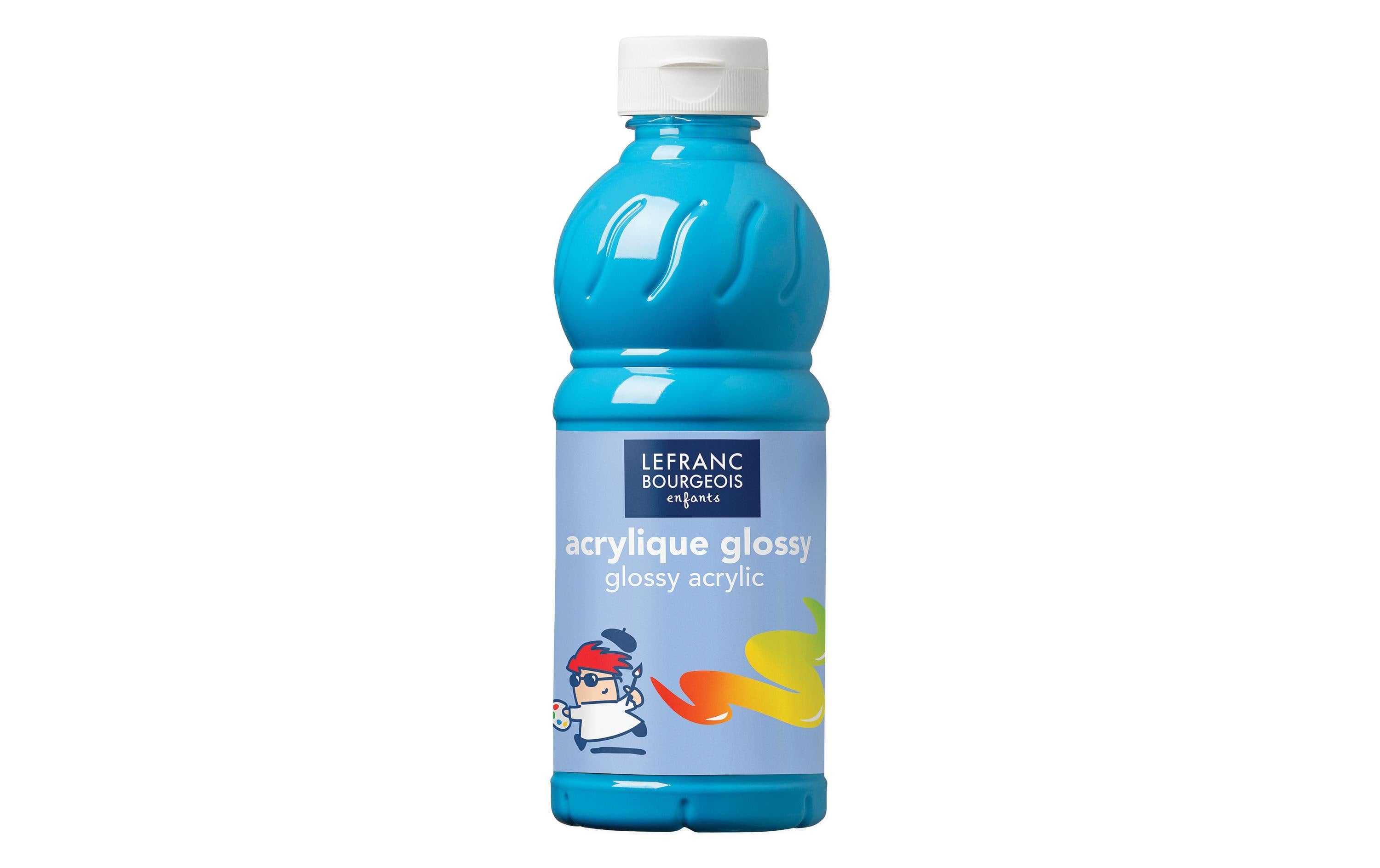 Lefranc Acrylfarbe Glossy 500 ml türkisblau