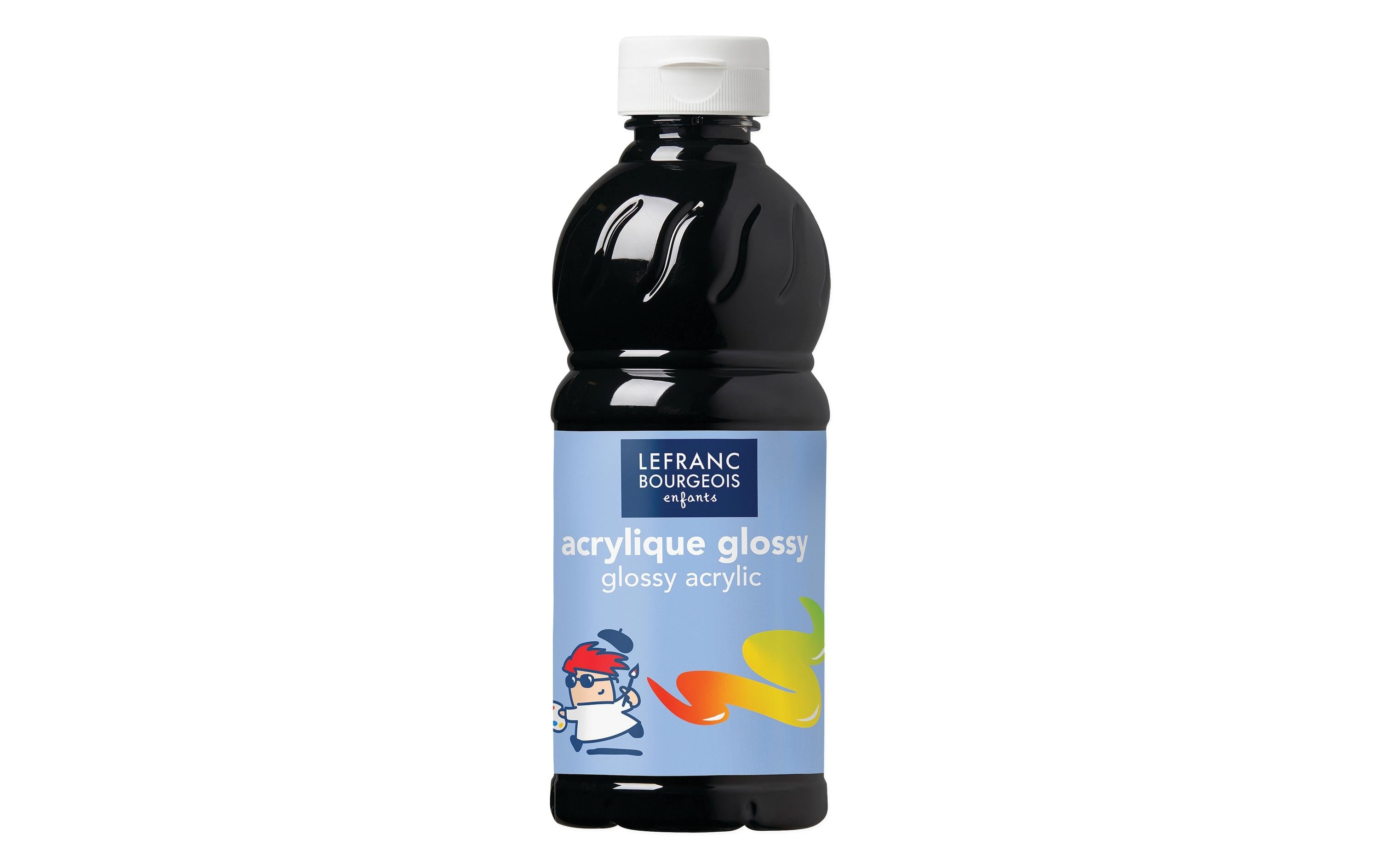 Lefranc Acrylfarbe Glossy 500 ml schwarz