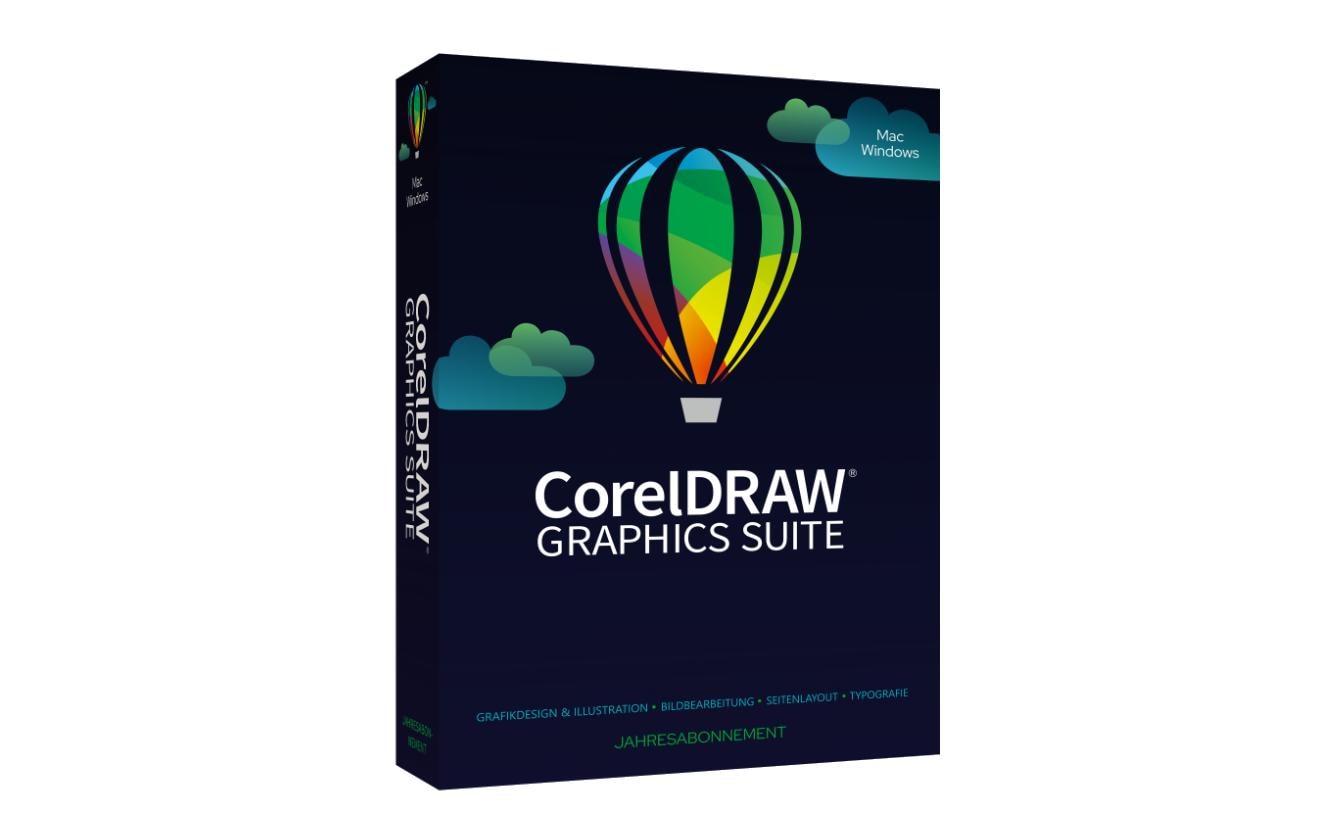Corel CorelDraw Graphics Suite Agnostic Single User, Box, Windows, 1 Jahr, deutsch