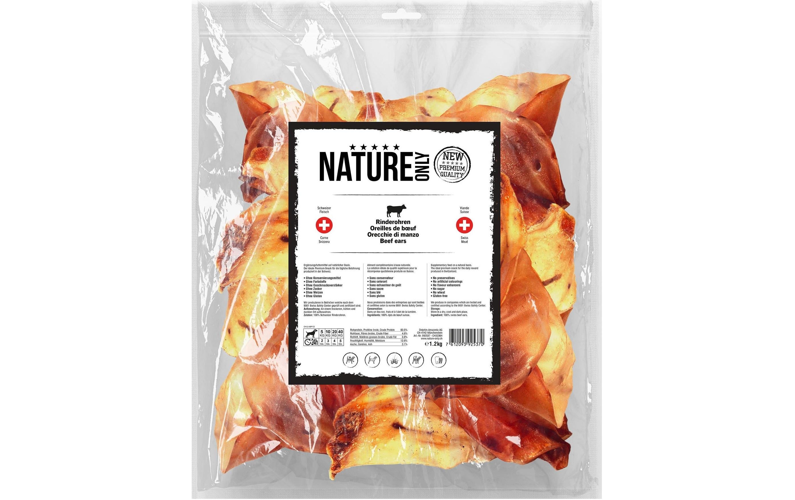 Nature Only Rinderohren 1.2kg