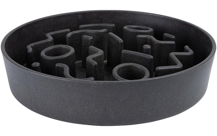 District70 Bamboo Dog Slow Feeder ø 28 cm, Dark Grey