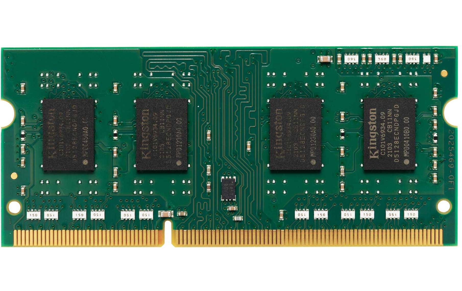 Kingston SO-DDR3 4GB, 1600MT/s, Single Rank x8, Non-ECC, SO-Dimm, CL11, 1.5V