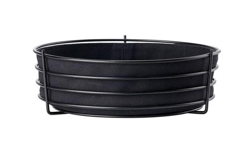 Zone Brotkorb Temptation Black 100% Baumwolle/ Metal, DxH: 22.5x8cm