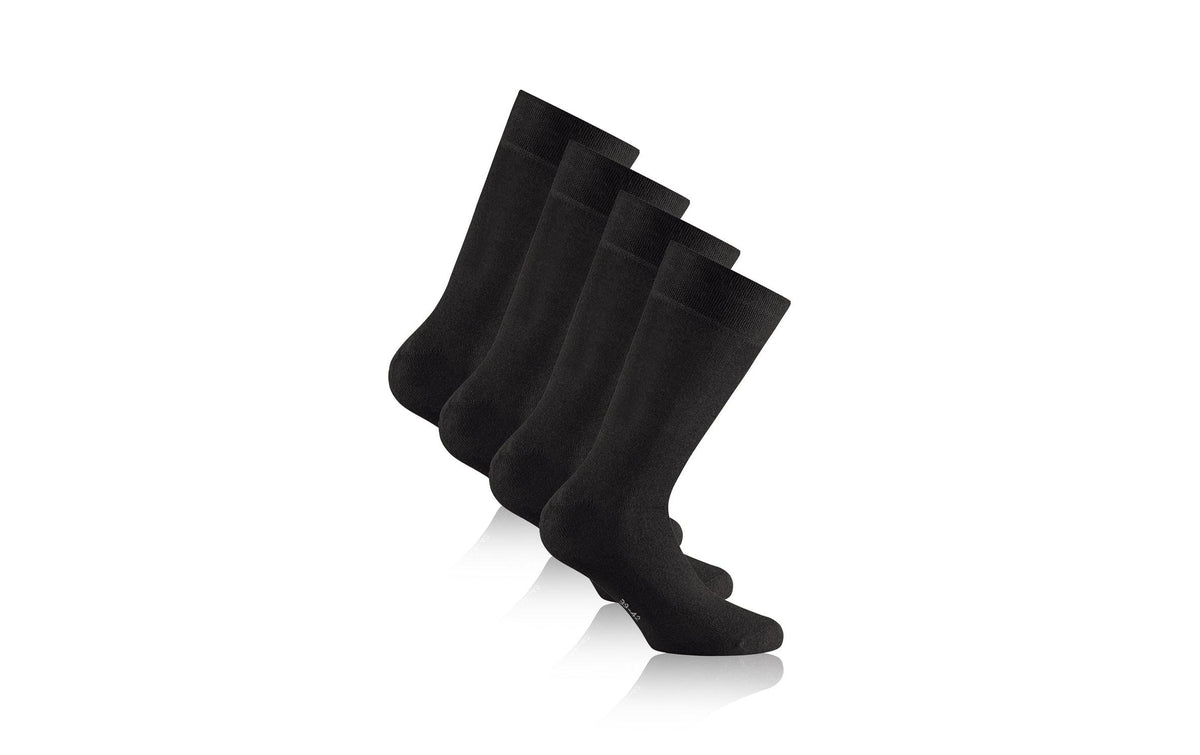 Rohner Socken Bambus Black, Grösse 39 - 42, 2er-Pack
