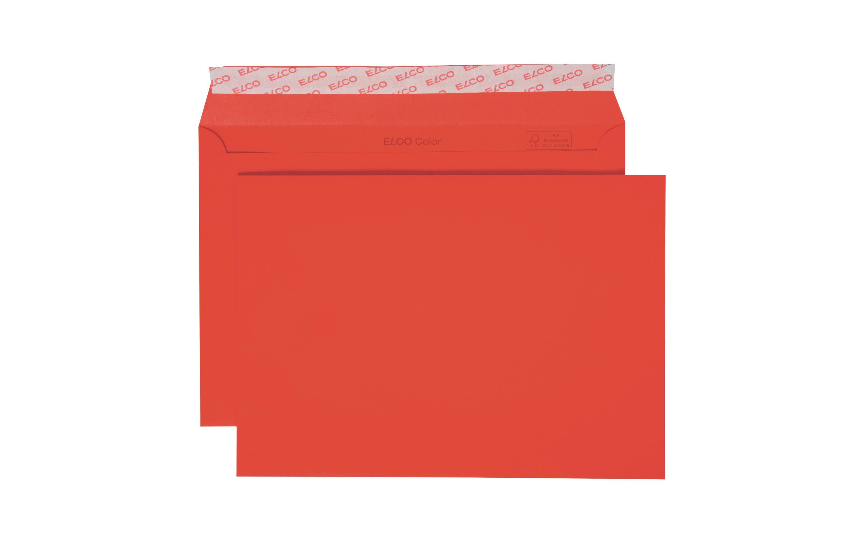 Elco Couverts Color, 100 g/m² C5, intensivrot, 250 Stk