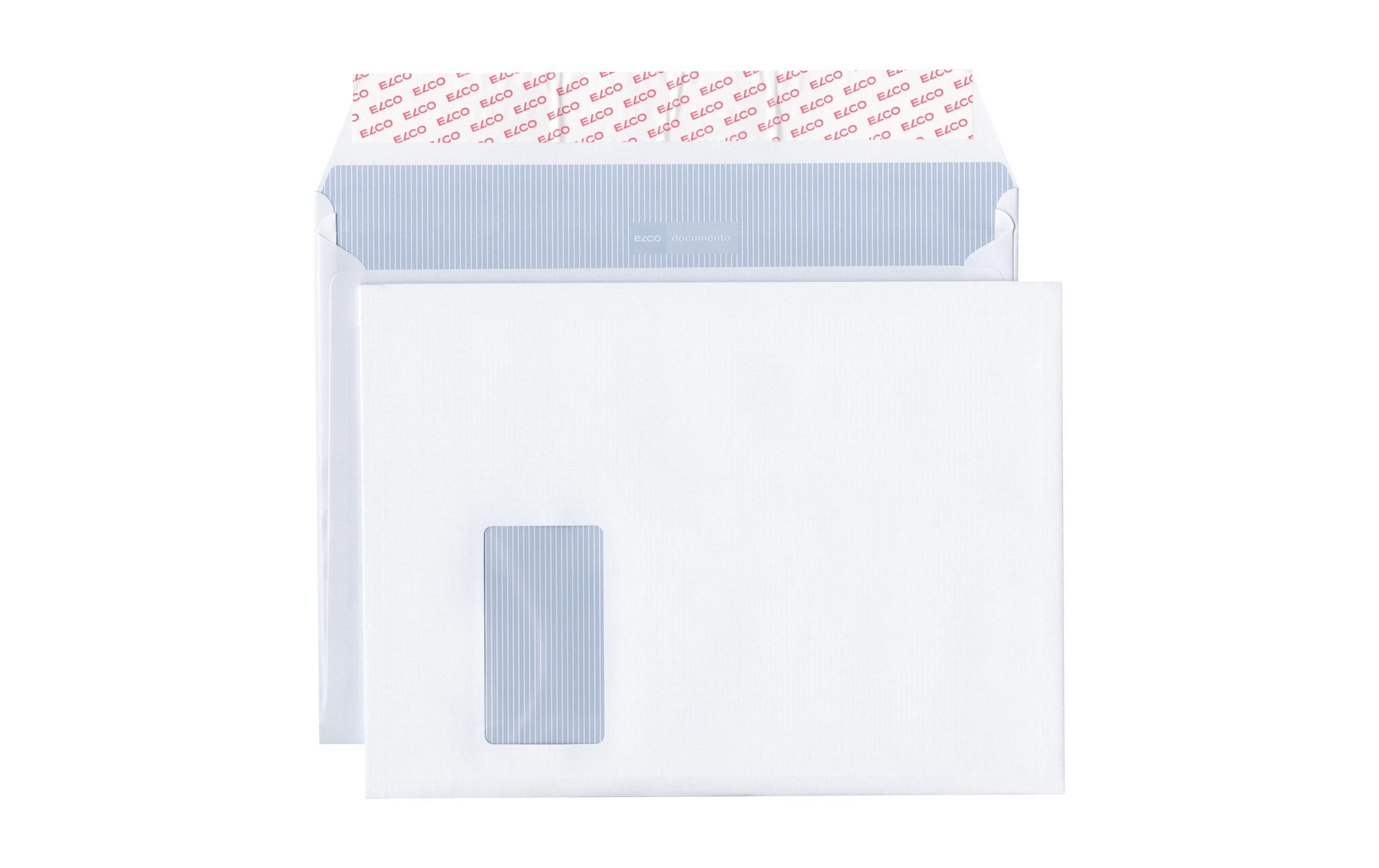 Elco Couverts Documento, 120 g/m² C4, weiss, Fenster links, 200 Stk