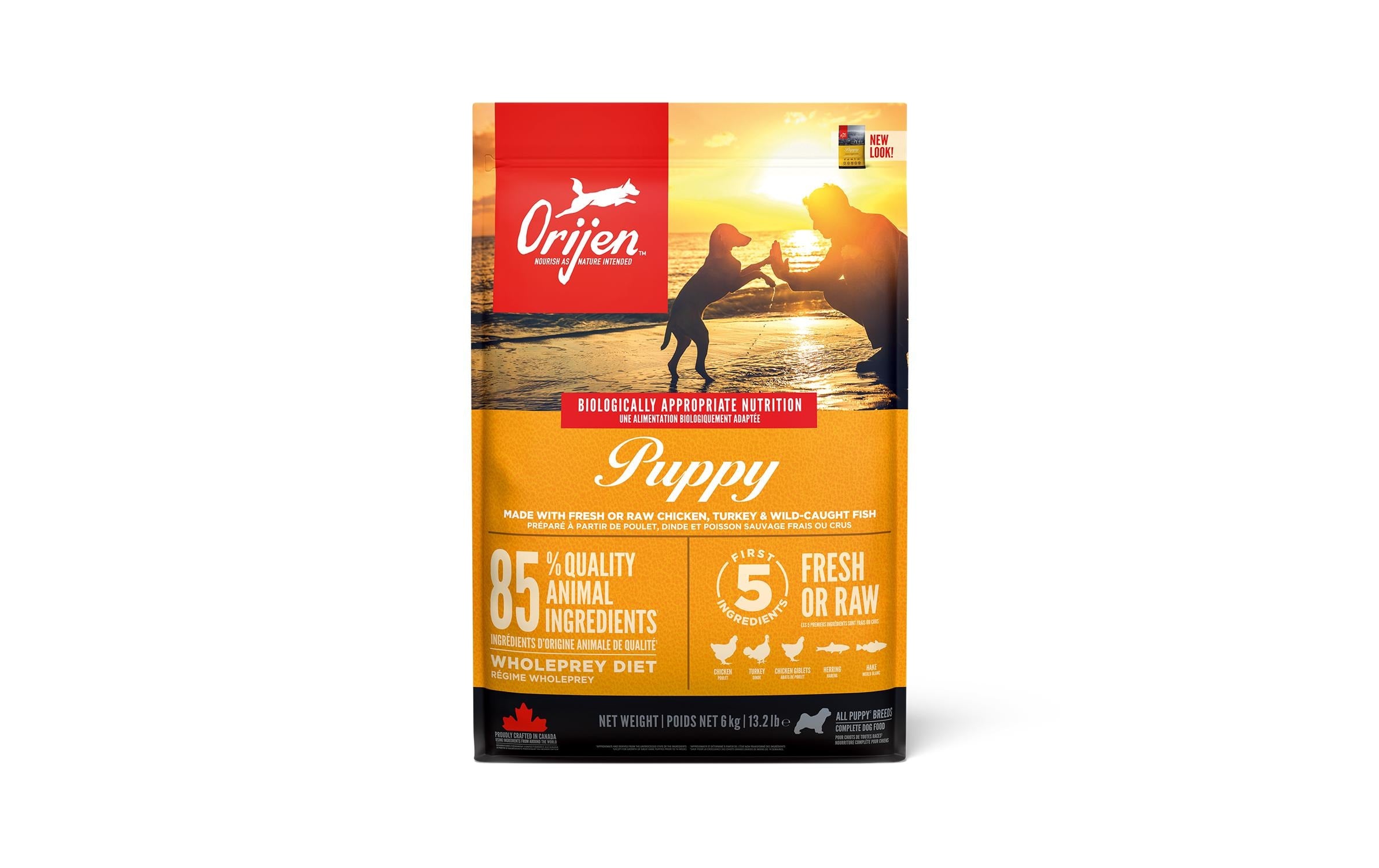 Orijen Dog Puppy 6 kg mit Geflügel