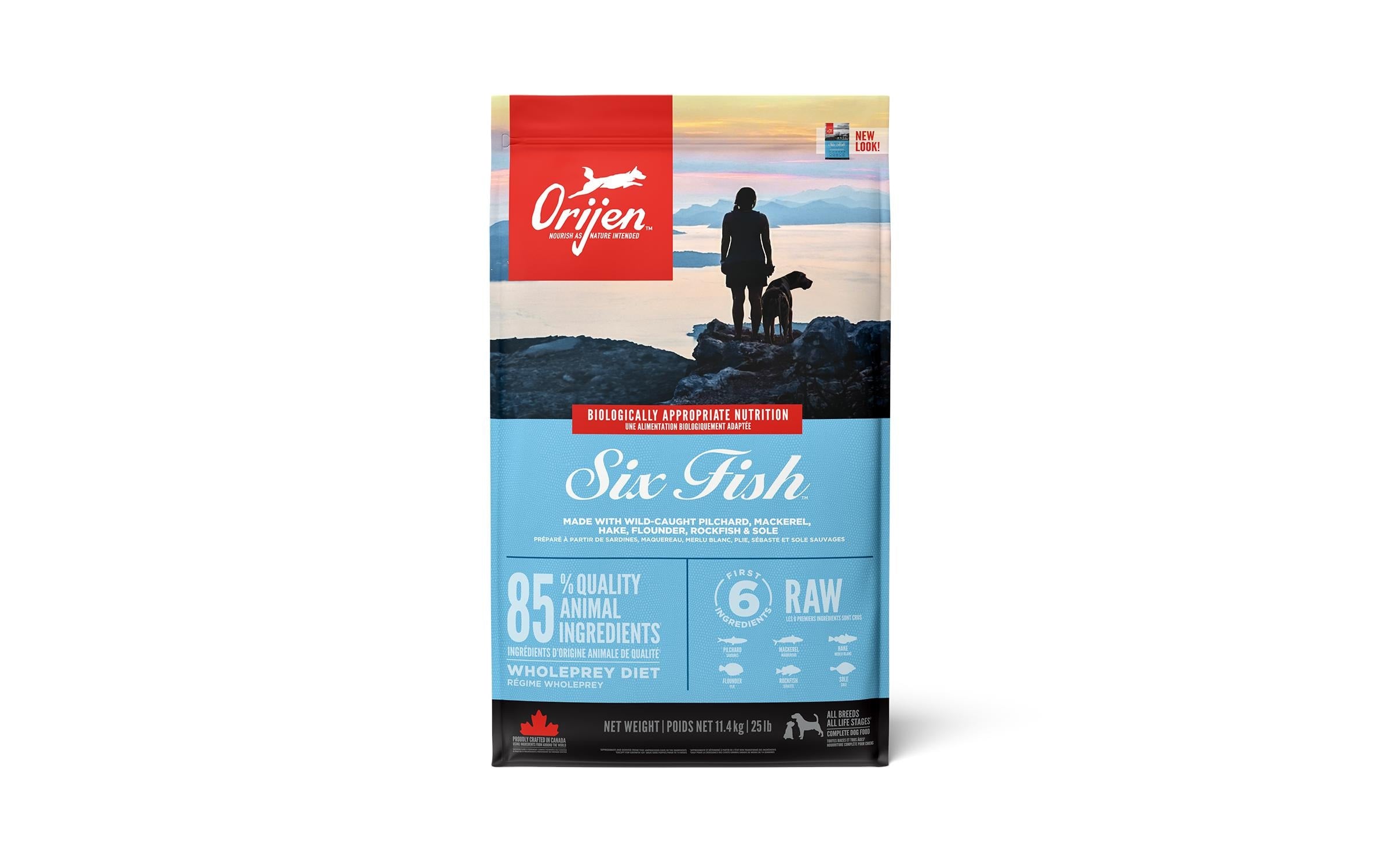 Orijen Dog Six Fish 11.4  kg mit Fisch