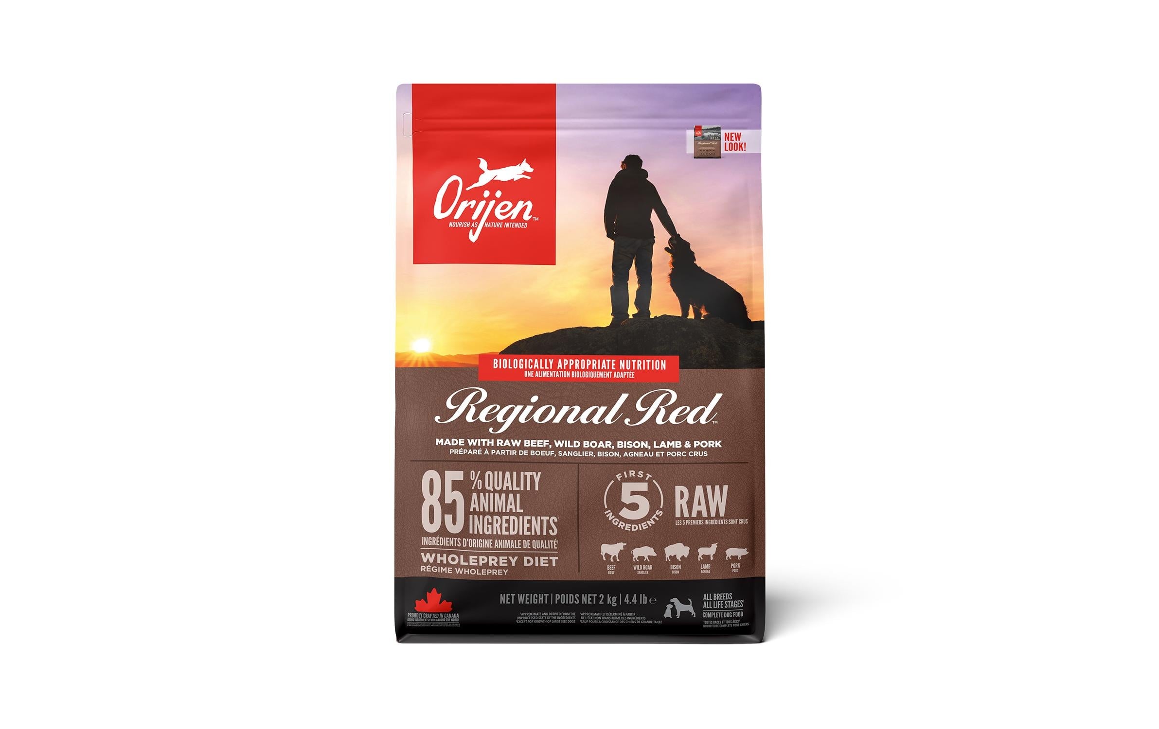 Orijen Dog Regional Red Dog 2 kg mit Rind