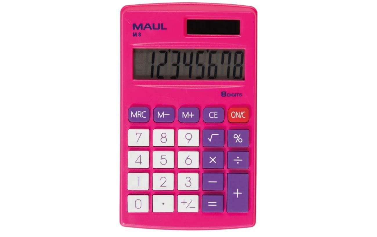 Maul Tischrechner M8 8 Stellen, pink