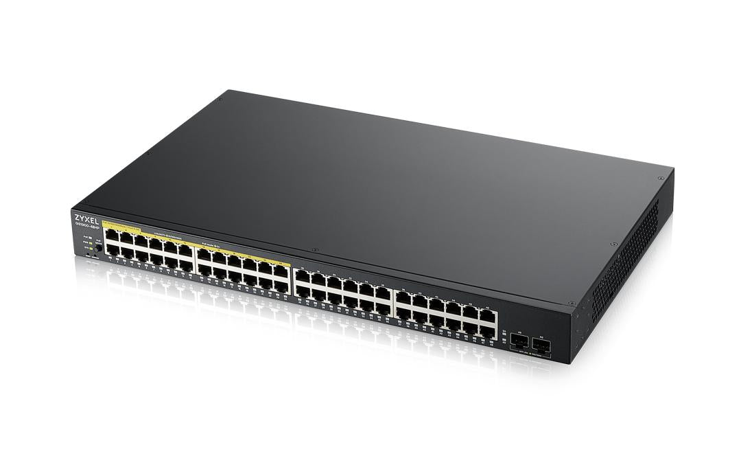 ZyXEL GS1900-48HP, 48Port-Switch V2, GB PoE, 48 Ports, 170 Watt