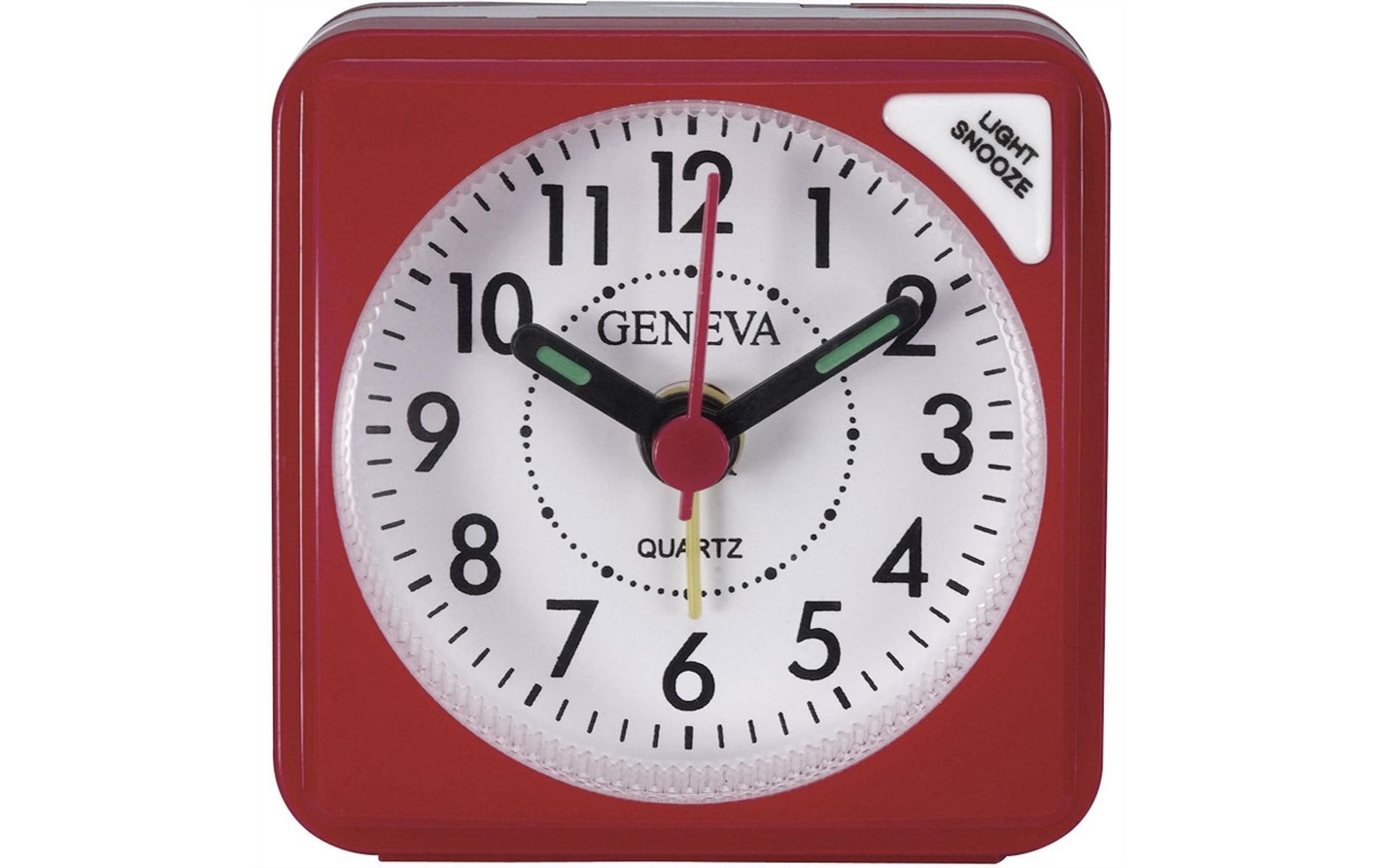 Technoline Wecker MODELL S, rot Wecker analog